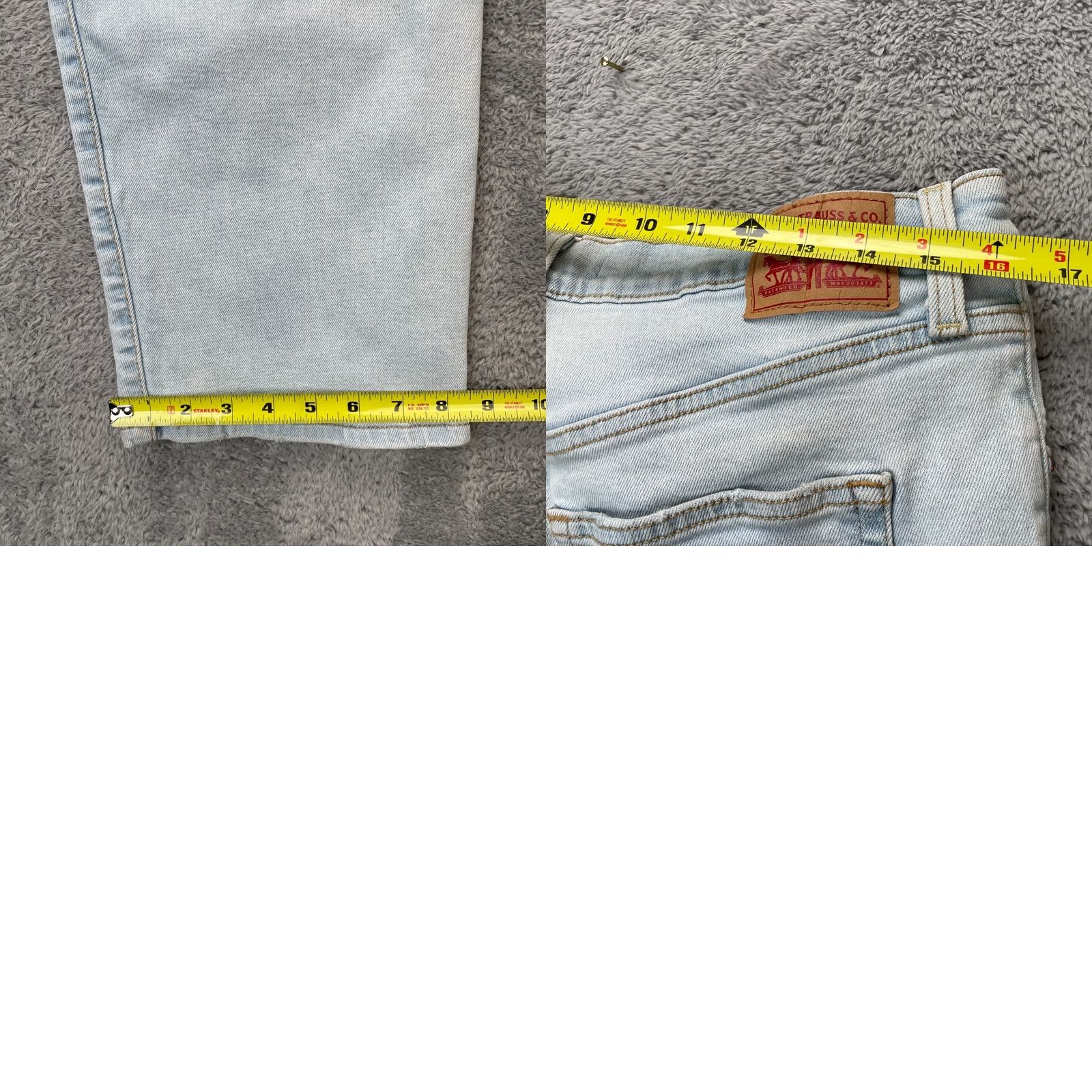 Levi's Levi's Jeans Womens 32 Blue Ribcage Straight Ankle Denim Cotton Logo Medium Wash Jeans Size 24" / US 00 / IT 34 - 8 Thumbnail