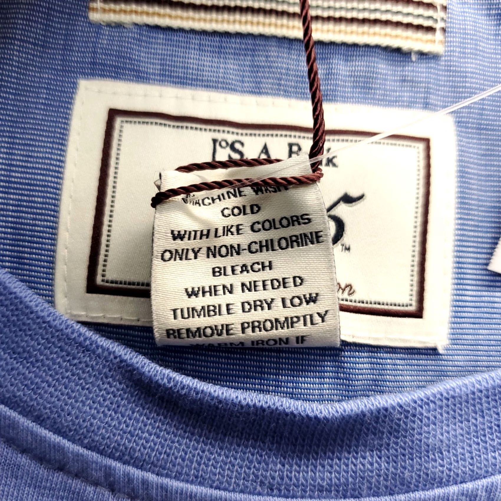 Jos. A. Bank Jos. A. Bank Mens XL Blue T-Shirt Short Sleeve Crew Neck Chest Pocket Pullover Size US XL / EU 56 / 4 - 7 Thumbnail
