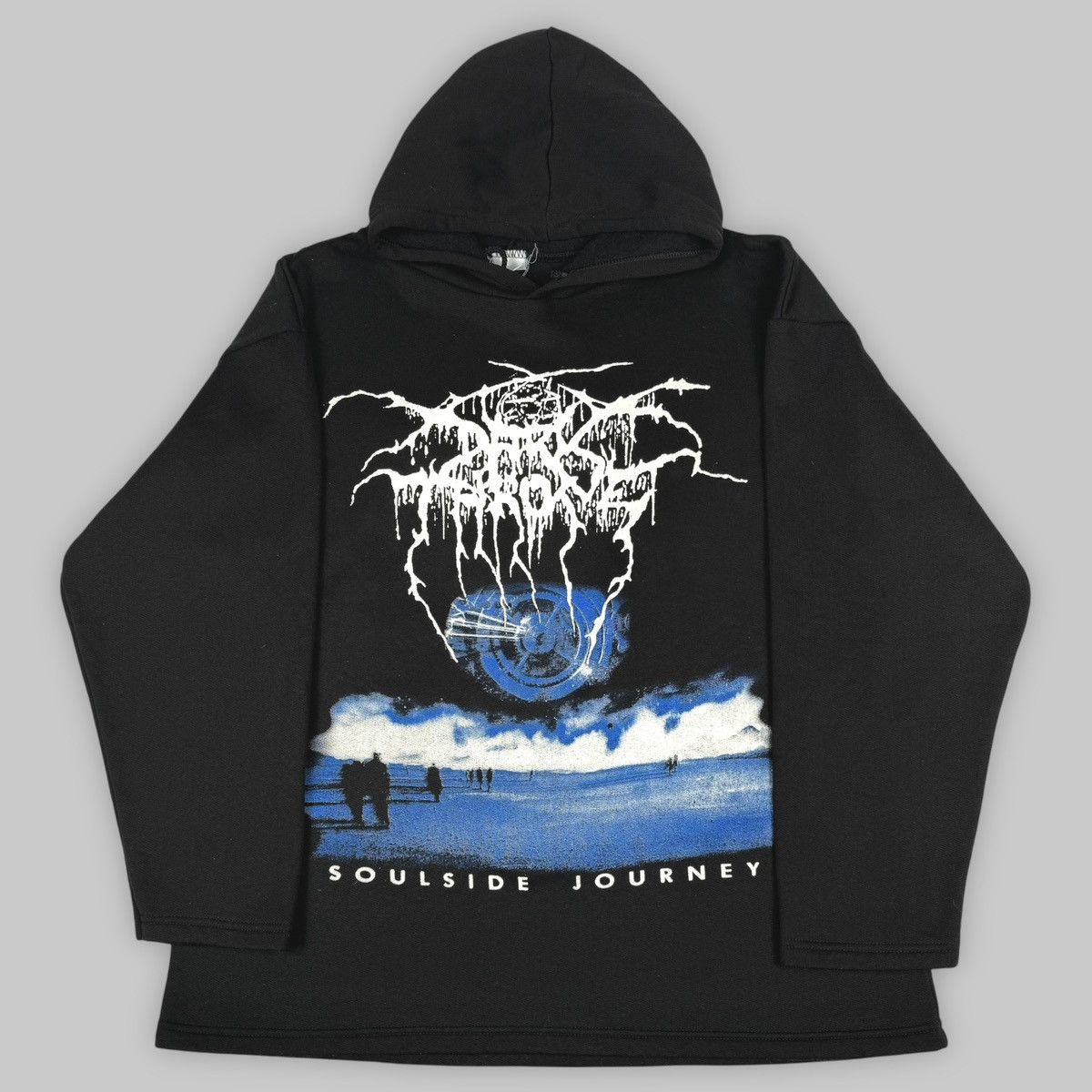 Band Tees Vintage 90s Darkthrone ‘Soulside Journey’ Euro Metal Hoodie Size US XL / EU 56 / 4 - 1 Thumbnail