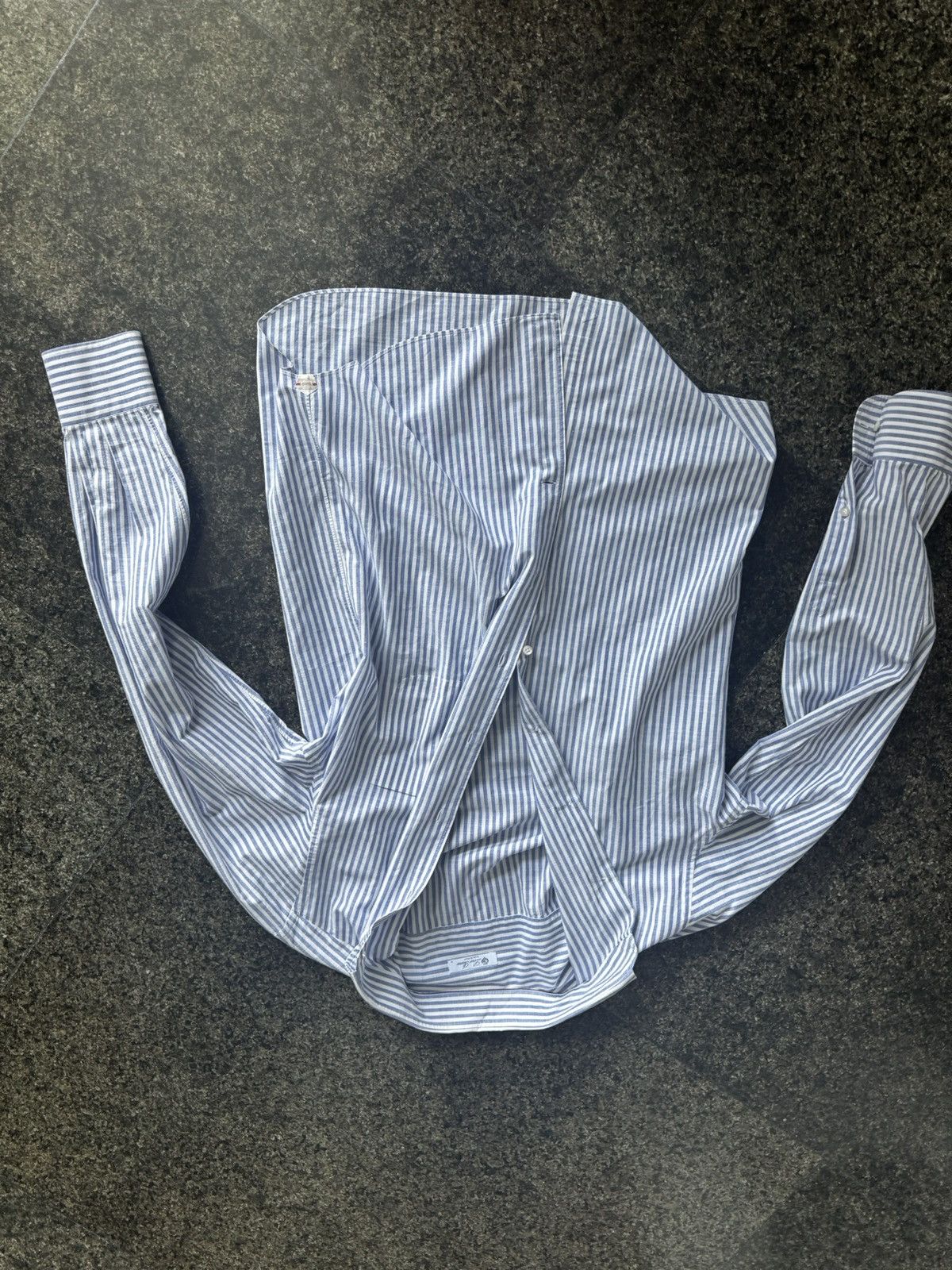Loro Piana Loro piana blue white cotton shirt Size US M / EU 48-50 / 2 - 4 Thumbnail