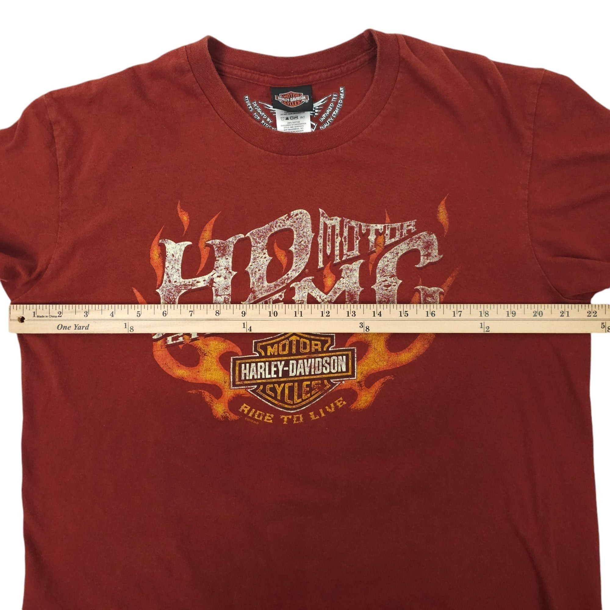Harley Davidson Harley Davidson T Shirt Mens L Double Sided Ride To Live Size US L / EU 52-54 / 3 - 3 Thumbnail
