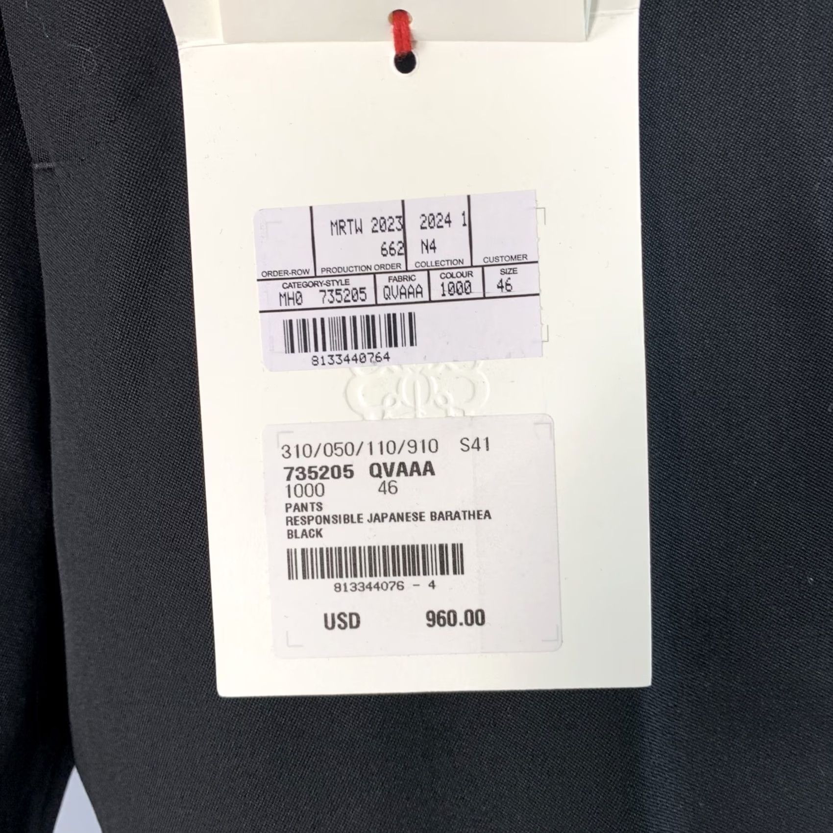 Alexander McQueen ALEXANDER MCQUEEN Dress Pants Black Wool Barathea Flat Front 30 Inseam 34 Italy Men's Regular Size 30 Size US 30 / EU 46 - 3 Thumbnail