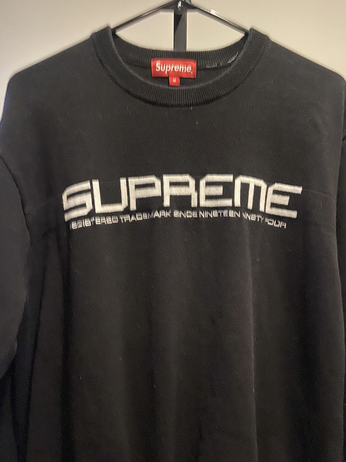 Supreme Supreme SS21 Split Logo Crewneck Size US M / EU 48-50 / 2 - 2 Thumbnail