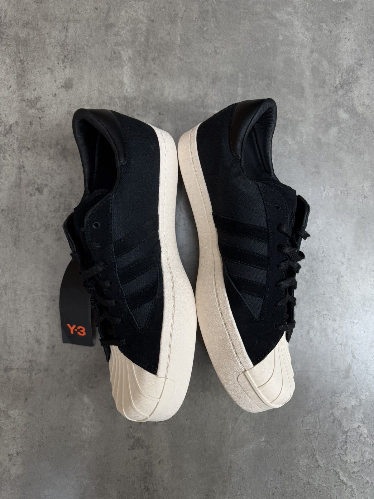 Y-3 Adidas Y-3 Yohji Star Black Sneakers Size US 11.5 Size US 11.5 / EU 44-45 - 6 Thumbnail
