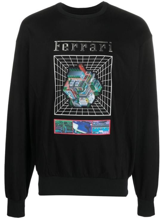 FERRARI Men Hoodies 47622 01 Black