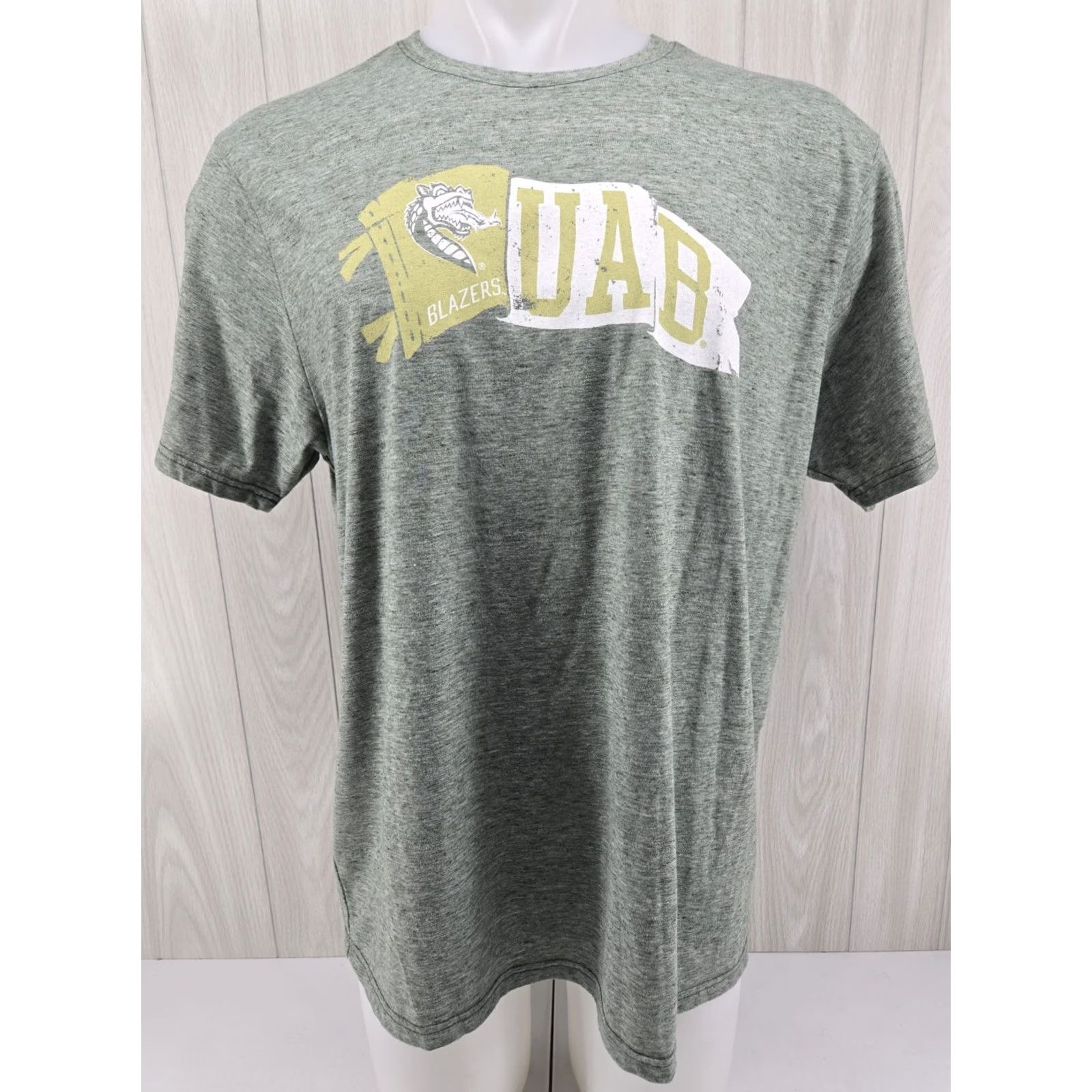 Vintage UAB Blazers T Shirt XL Green League 91 Mens Short Sleeve Size US XL / EU 56 / 4 - 2 Thumbnail