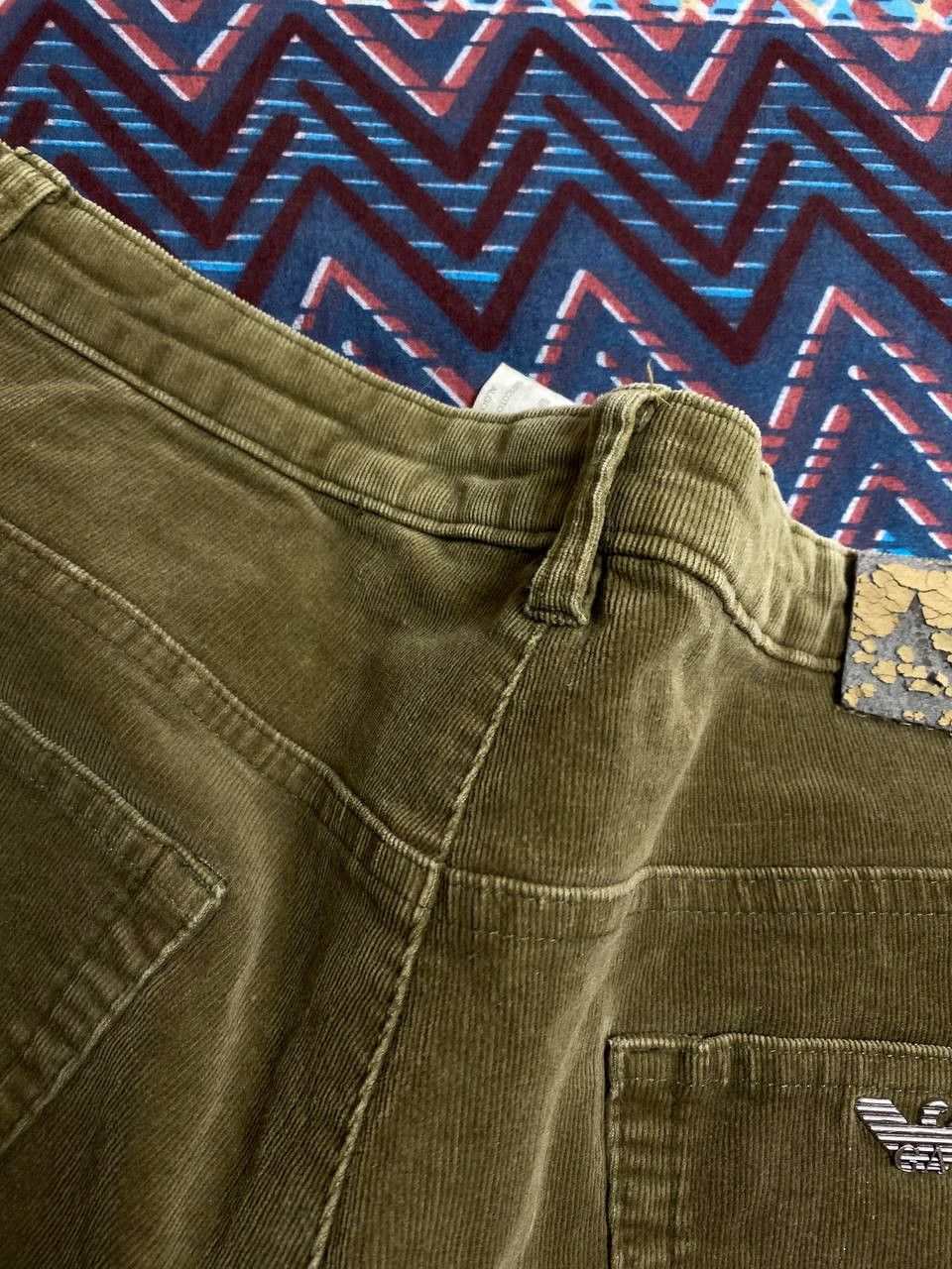Armani × Giorgio Armani × Vintage Vintage Velvet Pants Armani Jeans Luxury Rare Size US 30 / EU 46 - 7 Thumbnail