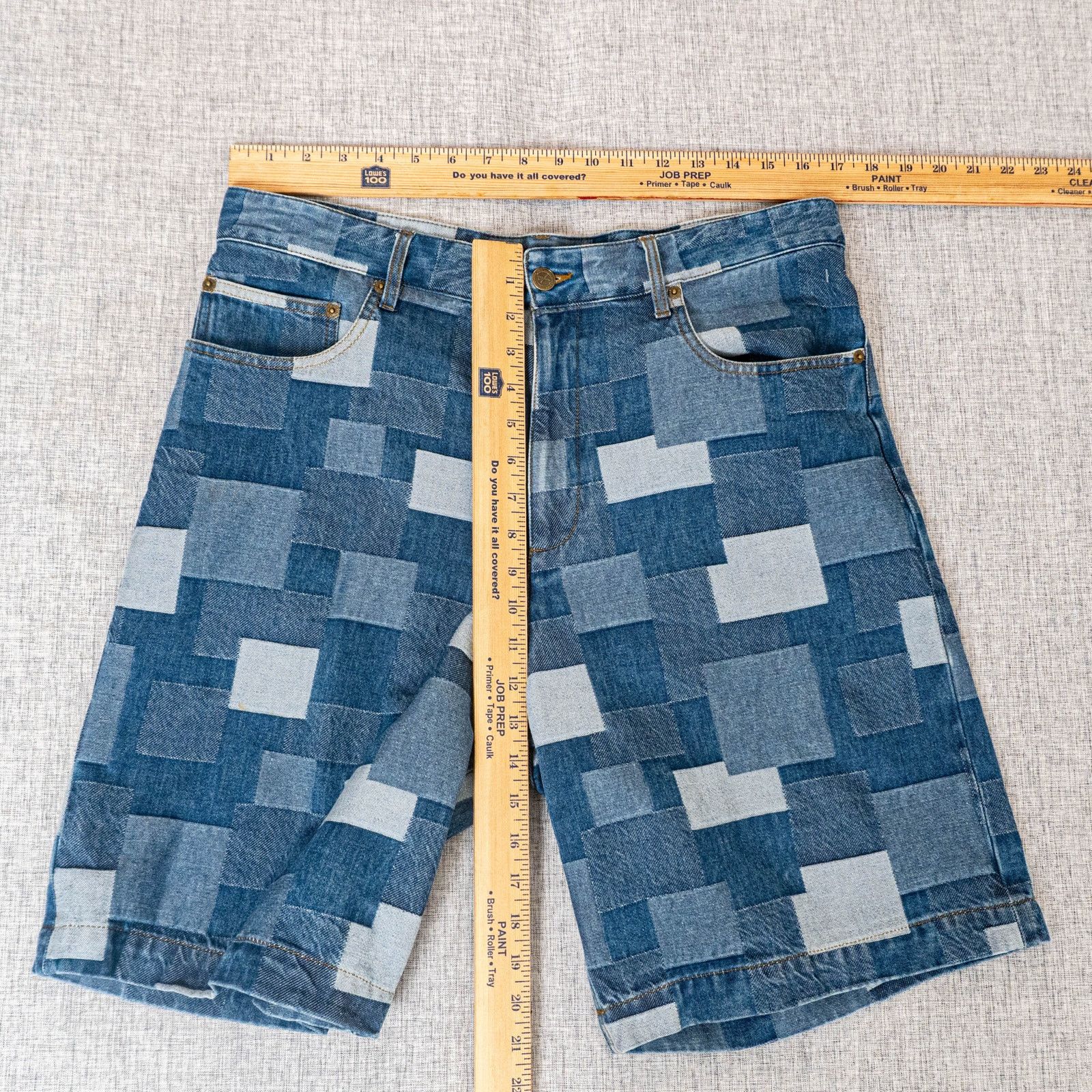 A.P.C. A.P.C. Helio Shorts High-rise Denim Patchwork size Large Size US 34 / EU 50 - 5 Thumbnail