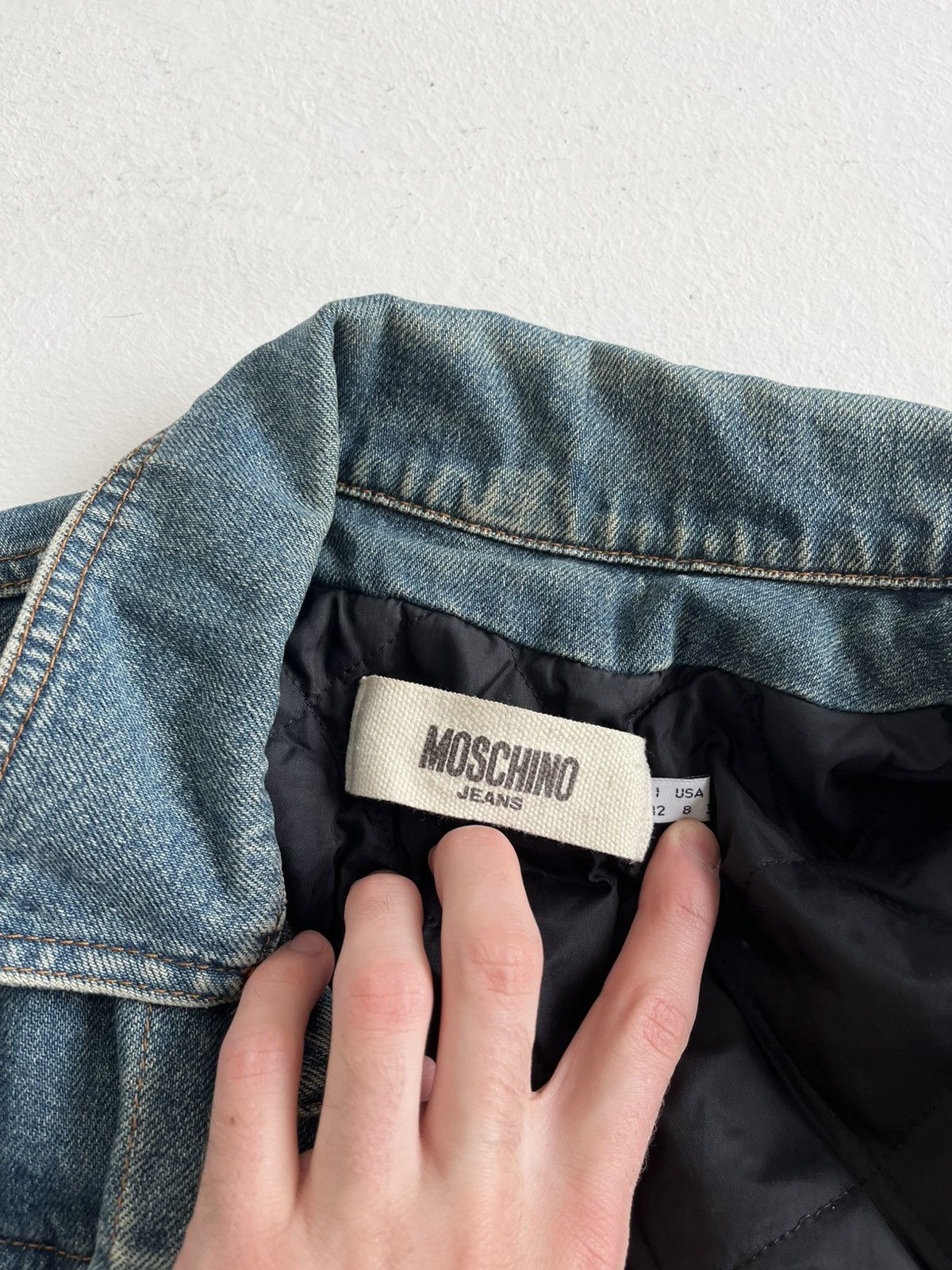 Moschino Vintage 2000s Moschino Star truck denim jacket Size US S / EU 44-46 / 1 - 7 Thumbnail
