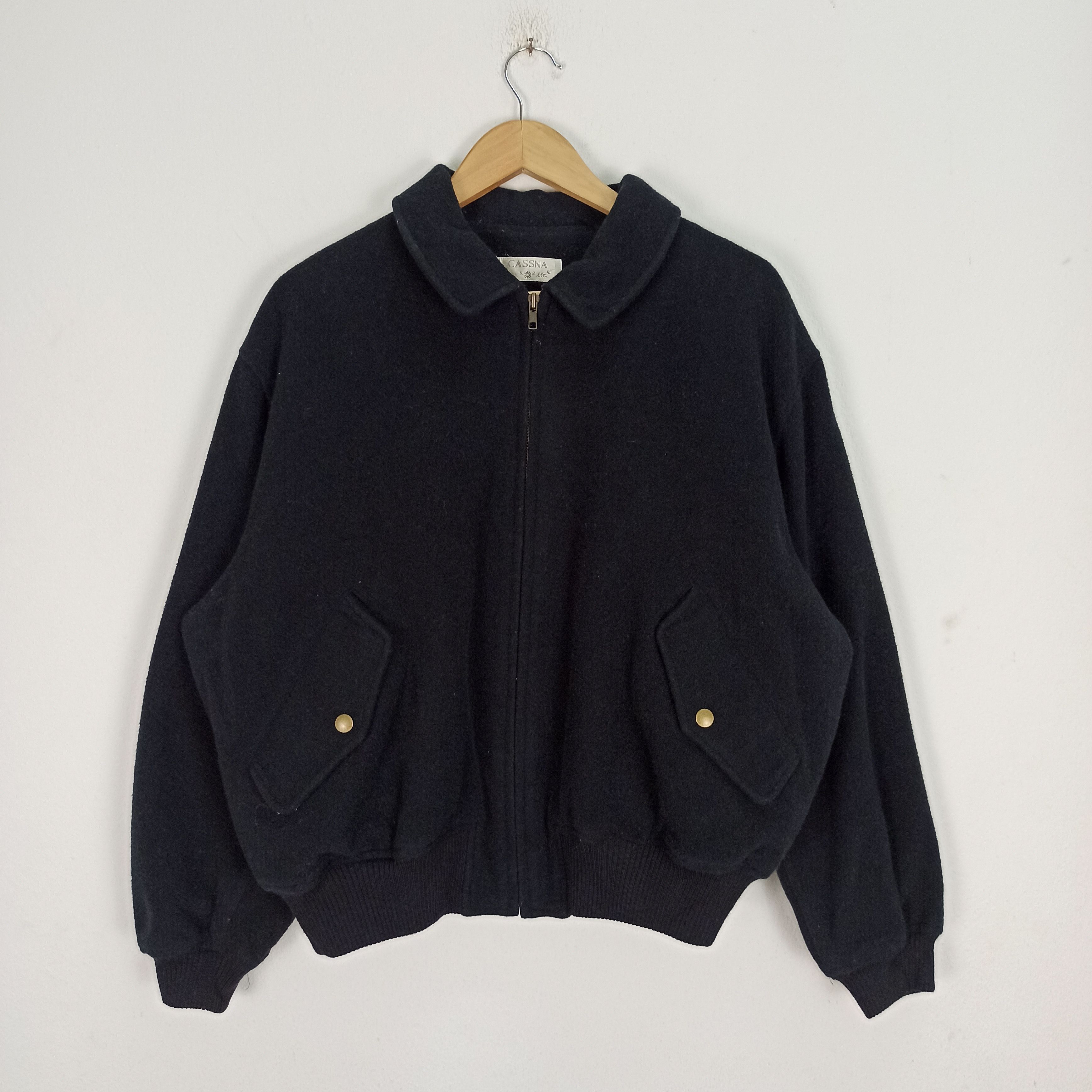 Japanese Brand Vintage Varsity Jacket Cassna Big Logo Made in Japan Size US M / EU 48-50 / 2 - 5 Thumbnail