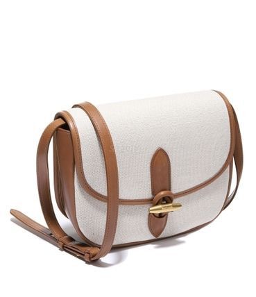 Saint Laurent Paris o1bcso1str1225 Size:OS/Le Caban Satchel in White/Brown Size ONE SIZE - 1 Thumbnail