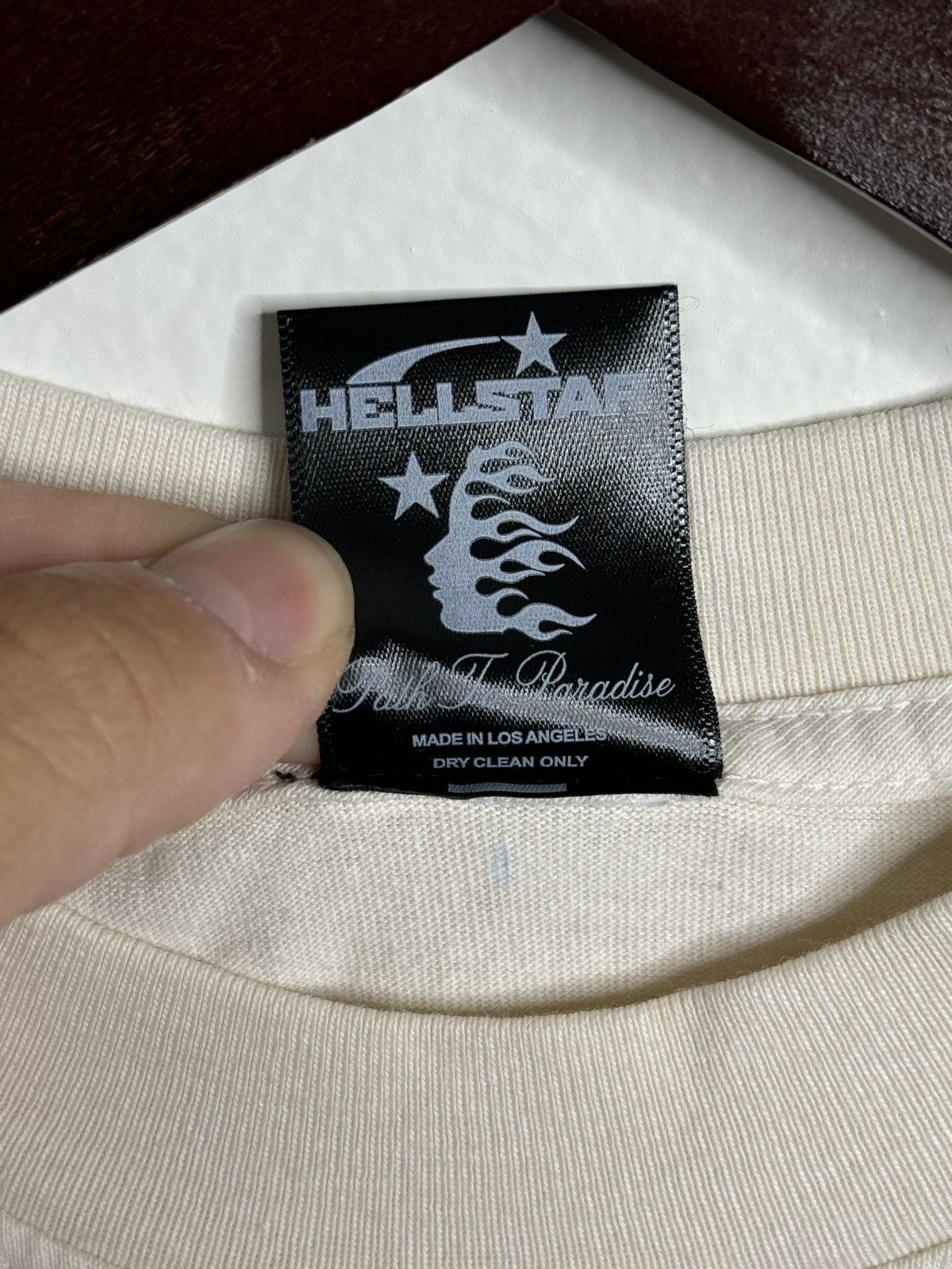 HELLSTAR Hellstar Studios Sounds Like Heaven Tee Cream Size US L / EU 52-54 / 3 - 5 Thumbnail