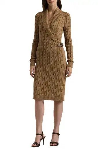 Calvin Klein Calvin Klein Buckle Black Wrap Cable Knit Sweater dress S M Size M / US 6-8 / IT 42-44 - 1 Thumbnail