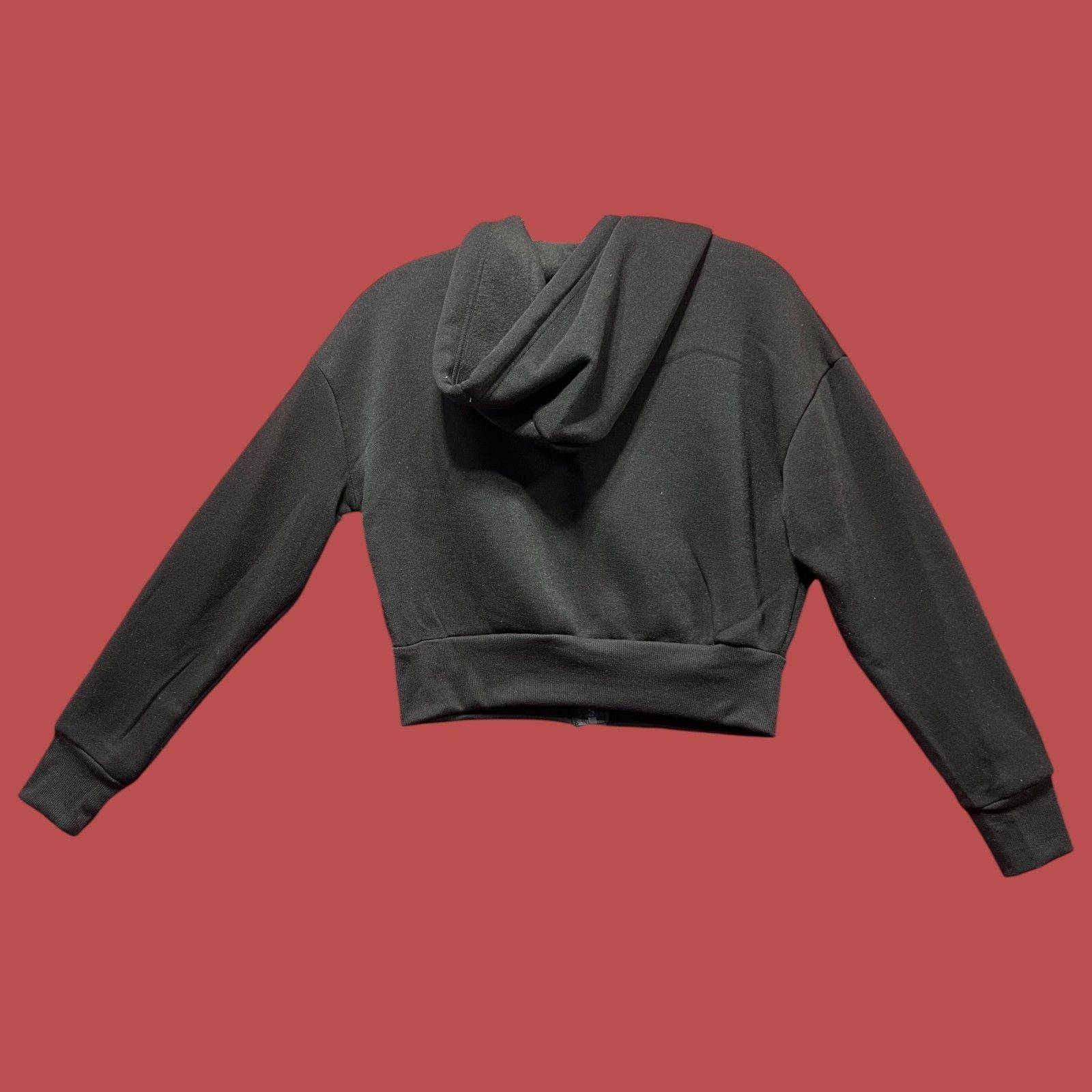 rue21 Rue 21 - Women's Long Sleeve Hooded Sweatshirt - Black - Ext Size XS / US 0-2 / IT 36-38 - 2 Thumbnail