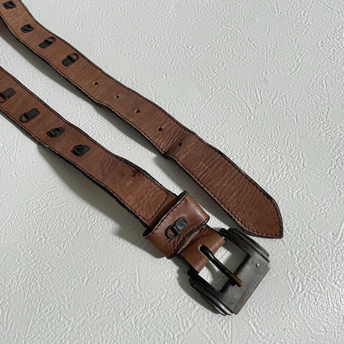 Paciotti Vintage y2k Cesare Paciotti leather belt Size ONE SIZE - 6 Thumbnail