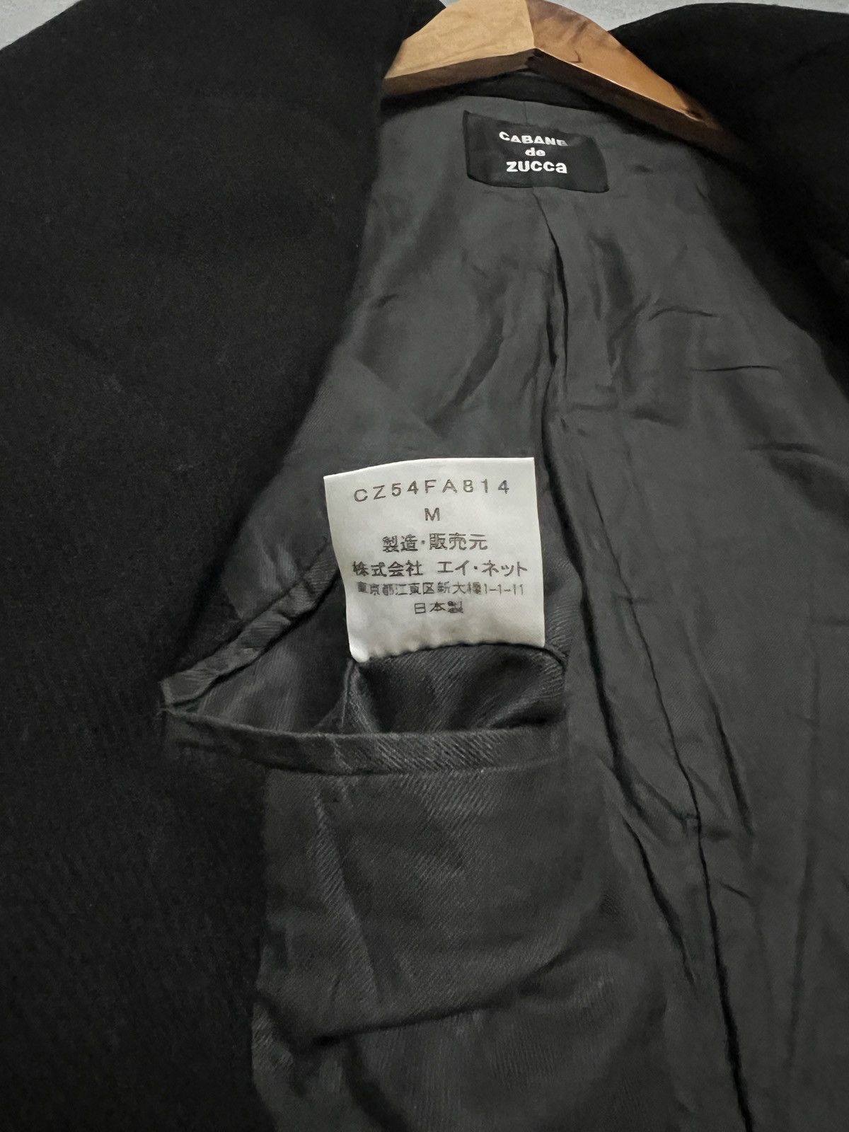 CABANE de ZUCCa 633. Vintage Cabane de Zucca Double Breasted Wool Peacoat Size M / US 6-8 / IT 42-44 - 7 Thumbnail