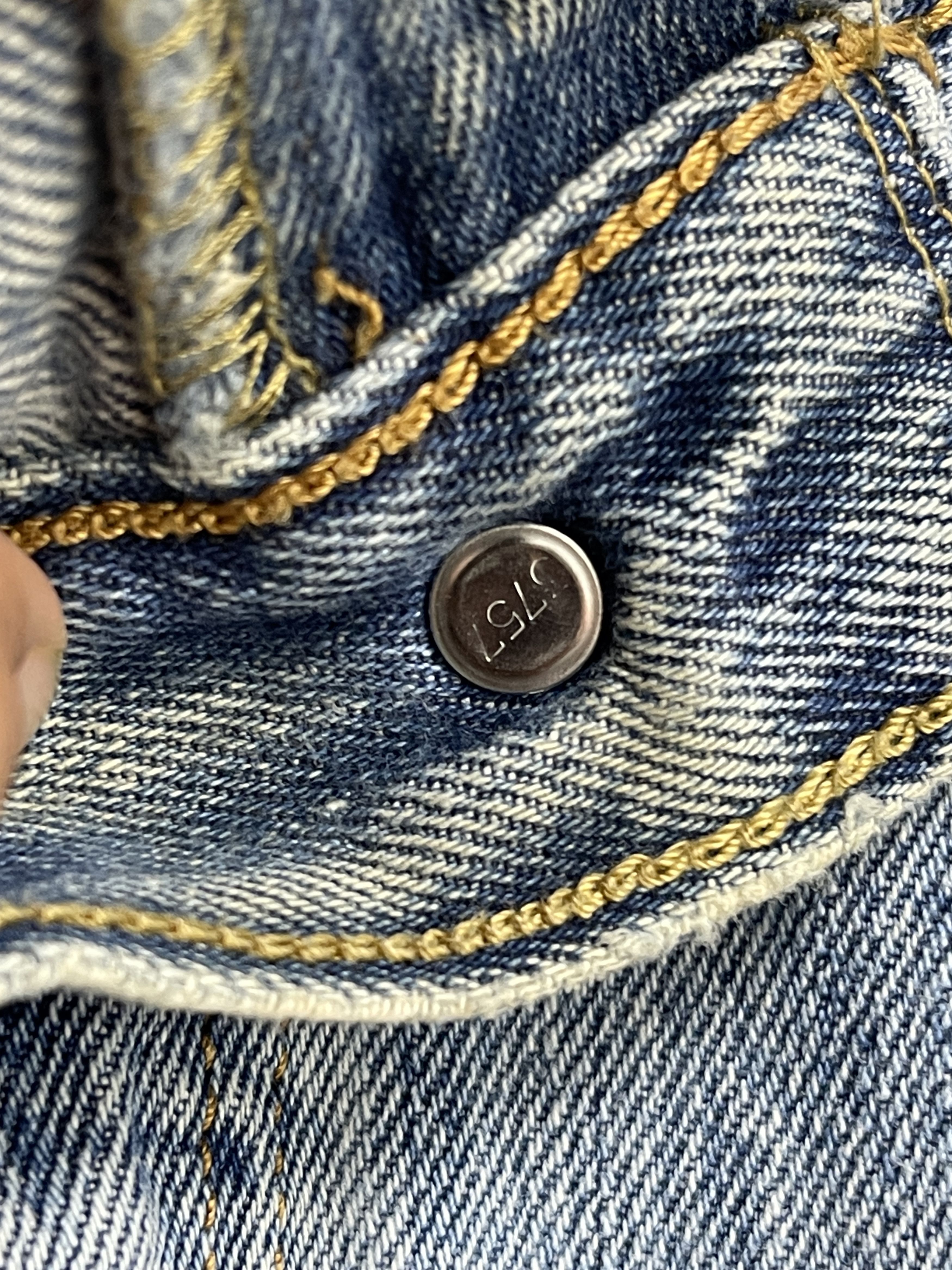 Levi's × Vintage Vintage Levis 501 Light Washed Denim Jeans Size US 35 - 12 Thumbnail