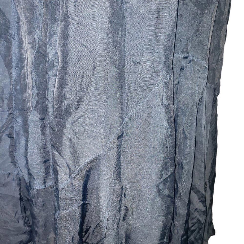 Designer CT328 Ladies 100% Blue Italian Silk Lined Maxi Skirt 28" Size 30" / US 8 / IT 44 - 12 Thumbnail
