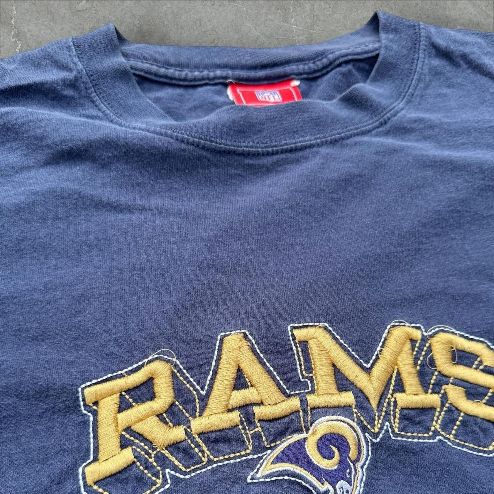 NFL Vintage Rams NFL Tee Embroidered Size US XL / EU 56 / 4 - 2 Thumbnail
