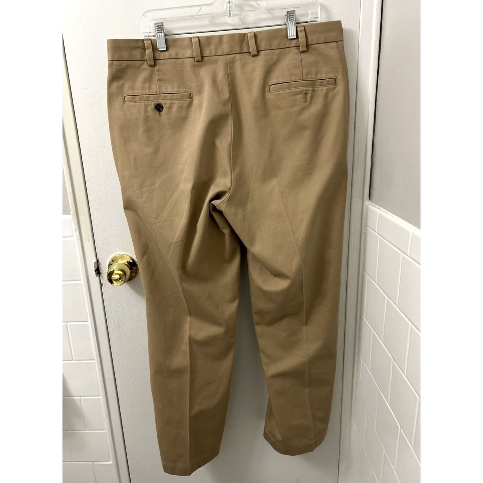 Brooks Brothers Brooks Brothers Pants Mens 36x30 Brown Advantage Chino Clark Trousers Flat Front Straight Leg Button Closure Pockets Regular Fit Size US 36 / EU 52 - 6 Thumbnail