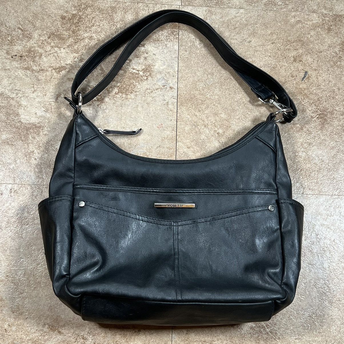 Other Rosetti Handbag Purse Leather Black Double Handle Zip Chic Size ONE SIZE - 1 Thumbnail