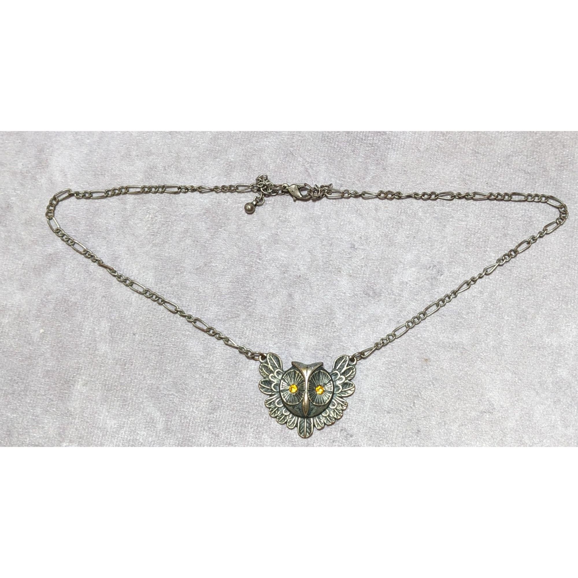 Other Steampunk Golden Eye Owl Necklace Size ONE SIZE - 12 Thumbnail