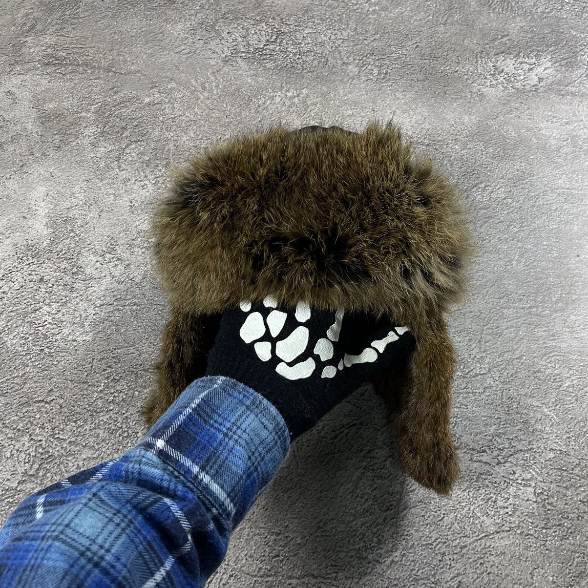 Vintage Vintage Y2K Fuzzy Beanie Ushanka Alt Grunge Streetwear OS Size ONE SIZE - 2 Thumbnail