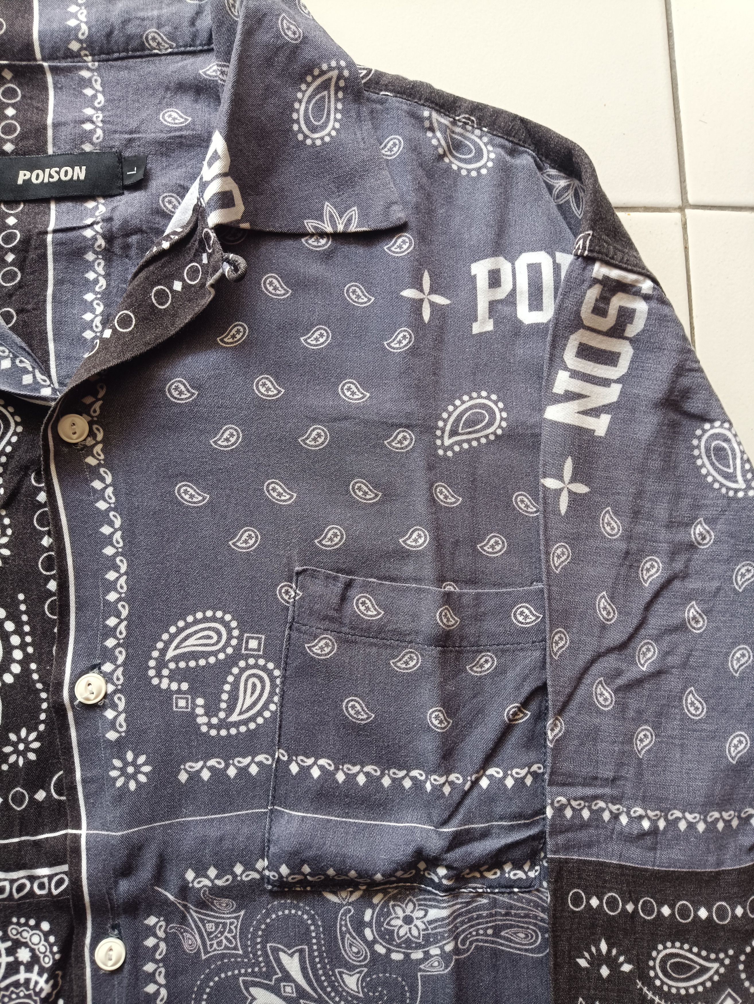 Other Bandana Paisley V shirt by Poison Size US L / EU 52-54 / 3 - 3 Thumbnail