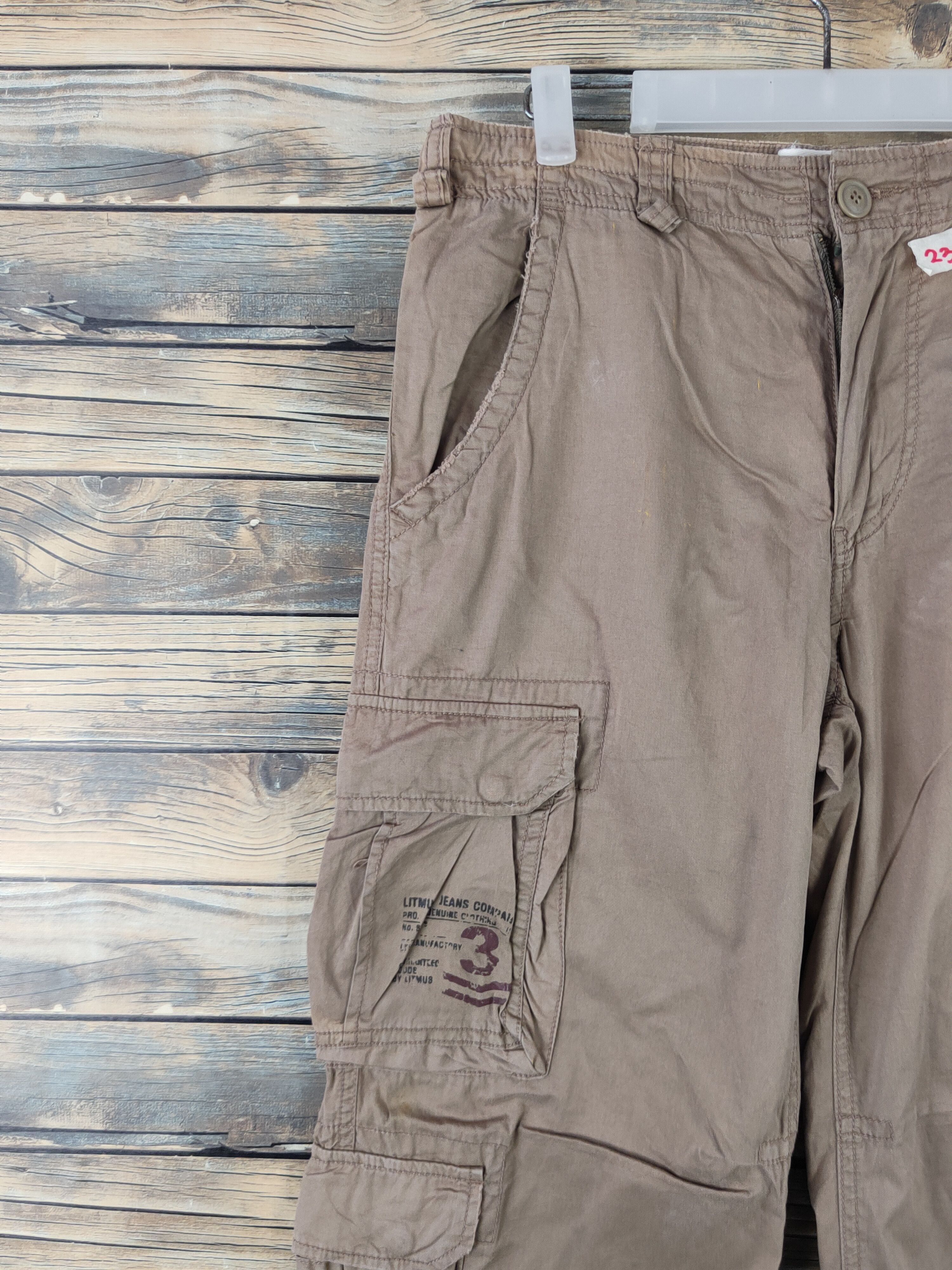 Japanese Brand DLL Litmus Brown Multipocket Tactical Cargo Pants #232 Size US 30 / EU 46 - 4 Thumbnail