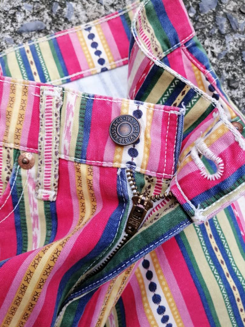 Japanese Brand × Levi's × Levi's Vintage Clothing Levi's Strauss W517-20 Multicolour Pants Size 24" / US 00 / IT 34 - 6 Thumbnail