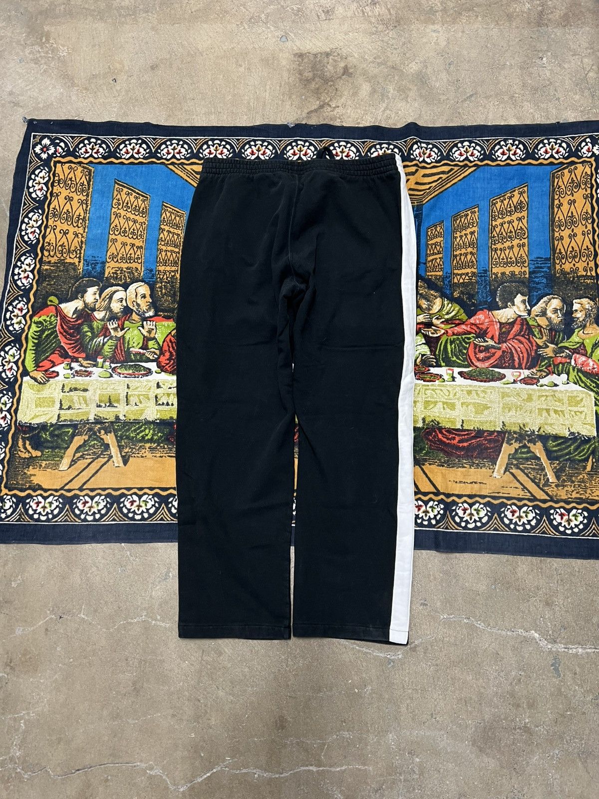 Polo Ralph Lauren Black white Ralph Lauren track pants size large baggy wide Size US 34 / EU 50 - 6 Thumbnail
