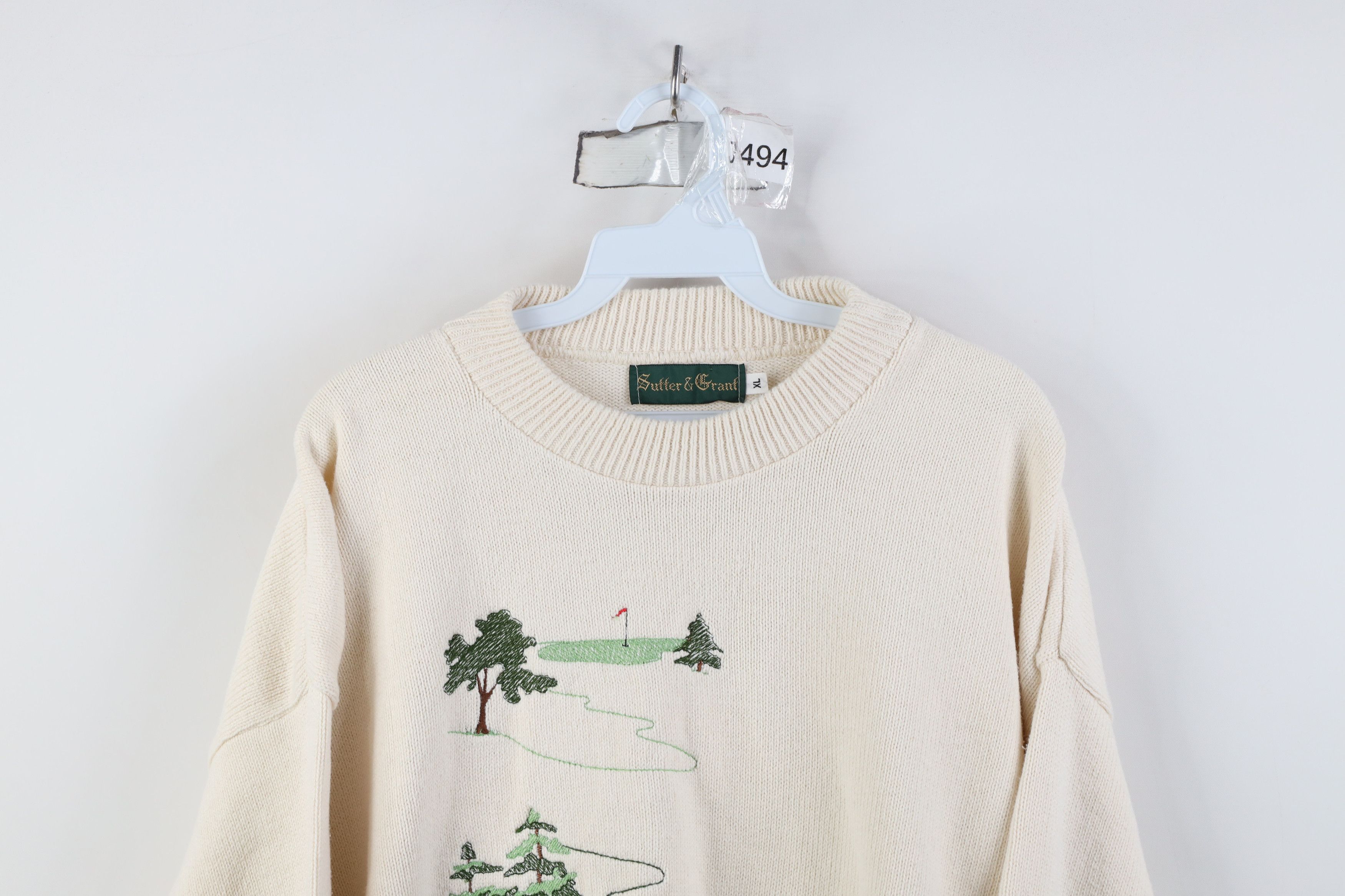 Vintage Vintage 90s Streetwear Golfing Knit Crewneck Sweater USA Size US XL / EU 56 / 4 - 2 Thumbnail