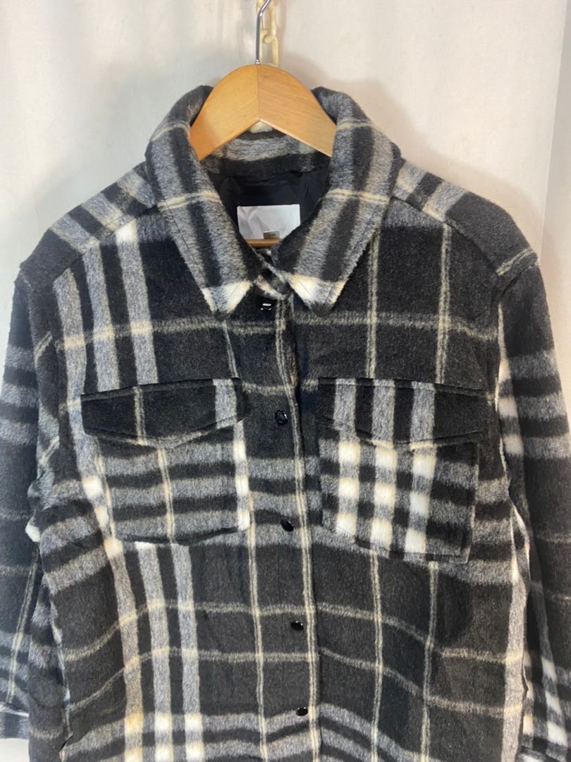 H&M H&M shadow plaid button up jacket Size US L / EU 52-54 / 3 - 4 Thumbnail