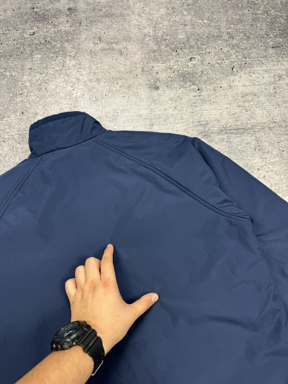 Nike × Vintage Vintage Nike 90’s Y2K Style Drill Nylon Anorak Bomber Jacket Size US S / EU 44-46 / 1 - 22 Thumbnail