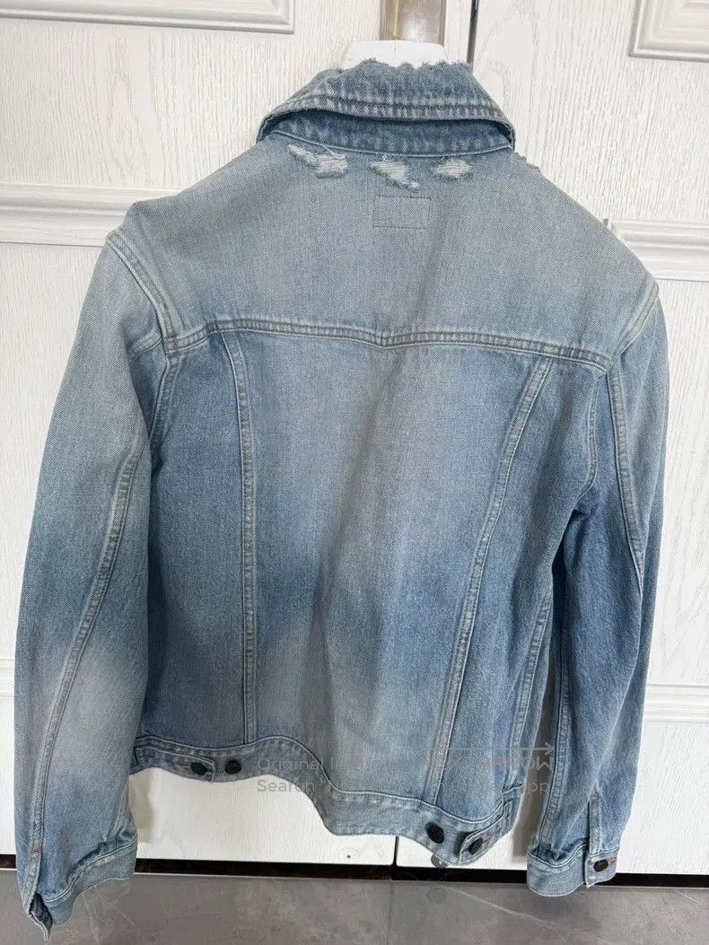 Saint Laurent Paris YSL Blue Denim Jacket. Size US M / EU 48-50 / 2 - 2 Thumbnail