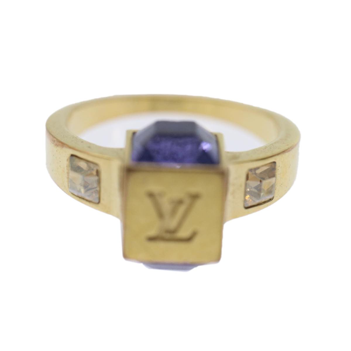 LOUIS VUITTON Louis Vuitton Petitburg Emplant Ring #49 9.5 Women's K18  White Gold Ring/Ring