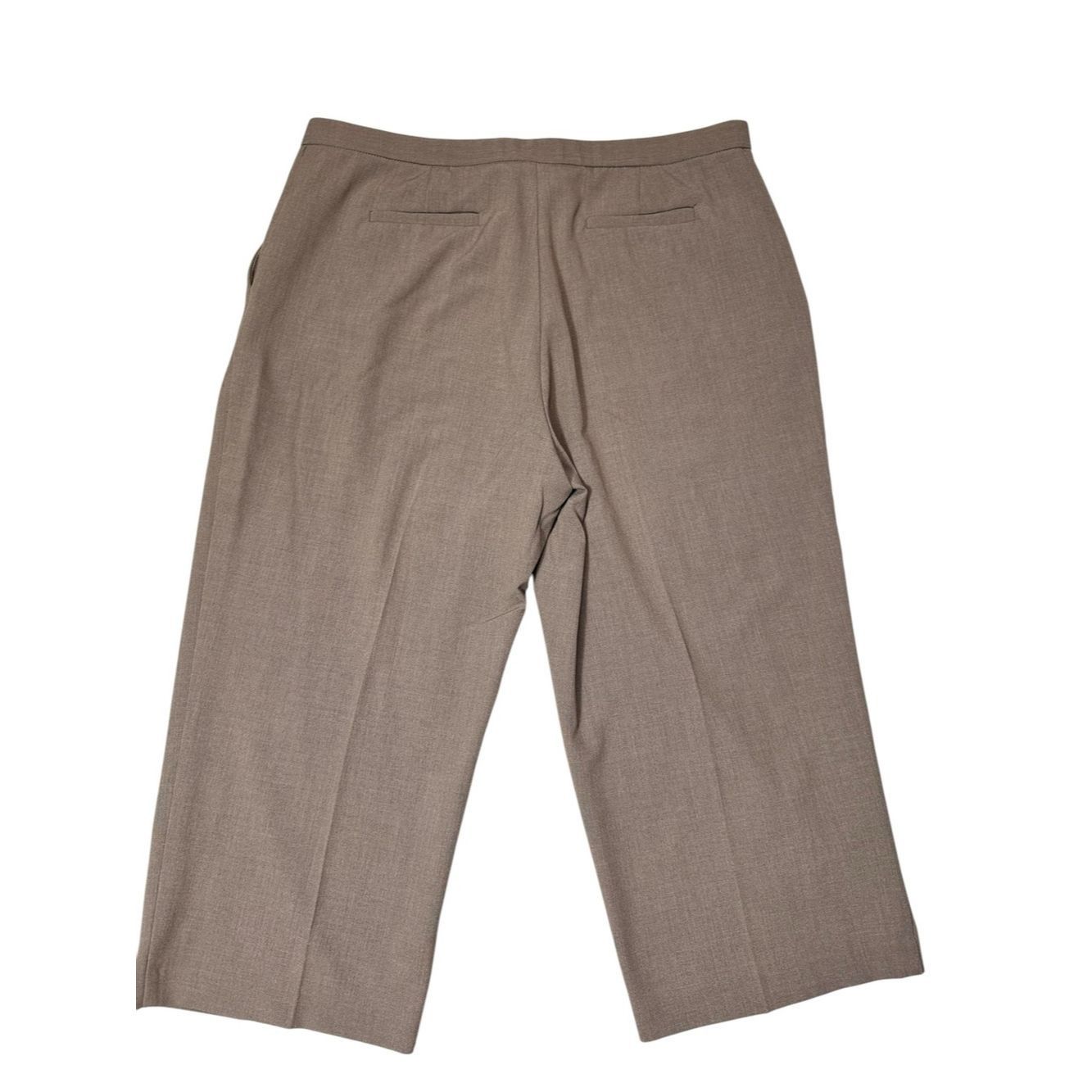 Other Sag Harbor Cropped Wide Leg Pants in Taupe Size 16 Petite Size 38" / US 16 / IT 52 - 3 Thumbnail