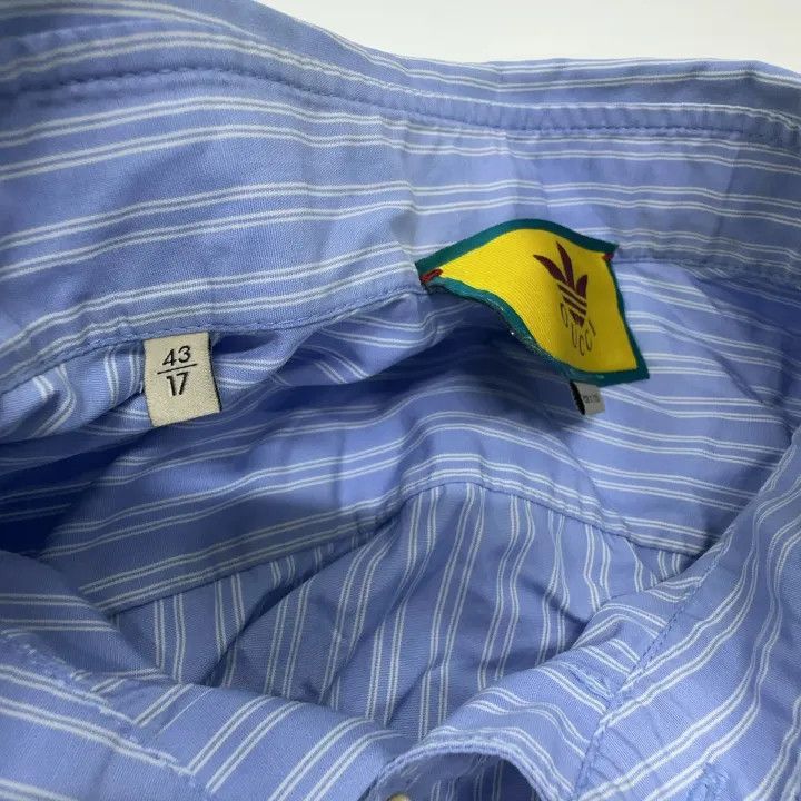 Gucci Gucci Gucci x Adidas Striped Logo Long Sleeve Shirt -2506 Size US XL / EU 56 / 4 - 5 Thumbnail