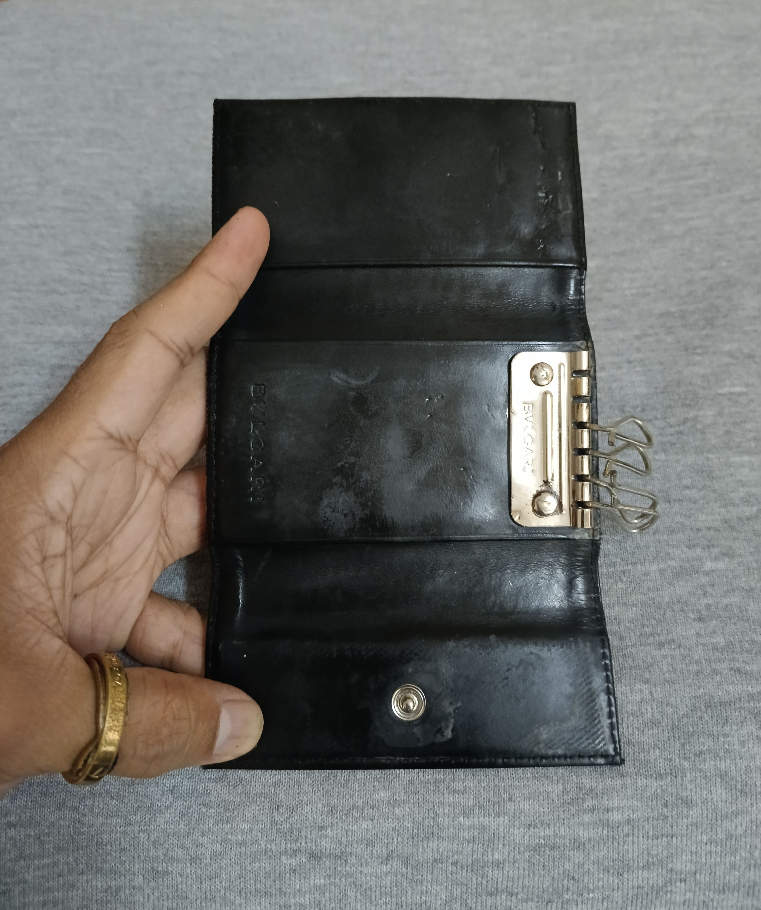 Bvlgari BVLGARI SPELLOUT KEY HOLDER Size ONE SIZE - 6 Thumbnail