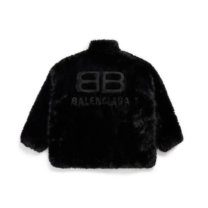 Balenciaga Balenciaga Logo Fur Jacket Size US M / EU 48-50 / 2 - 1 Thumbnail