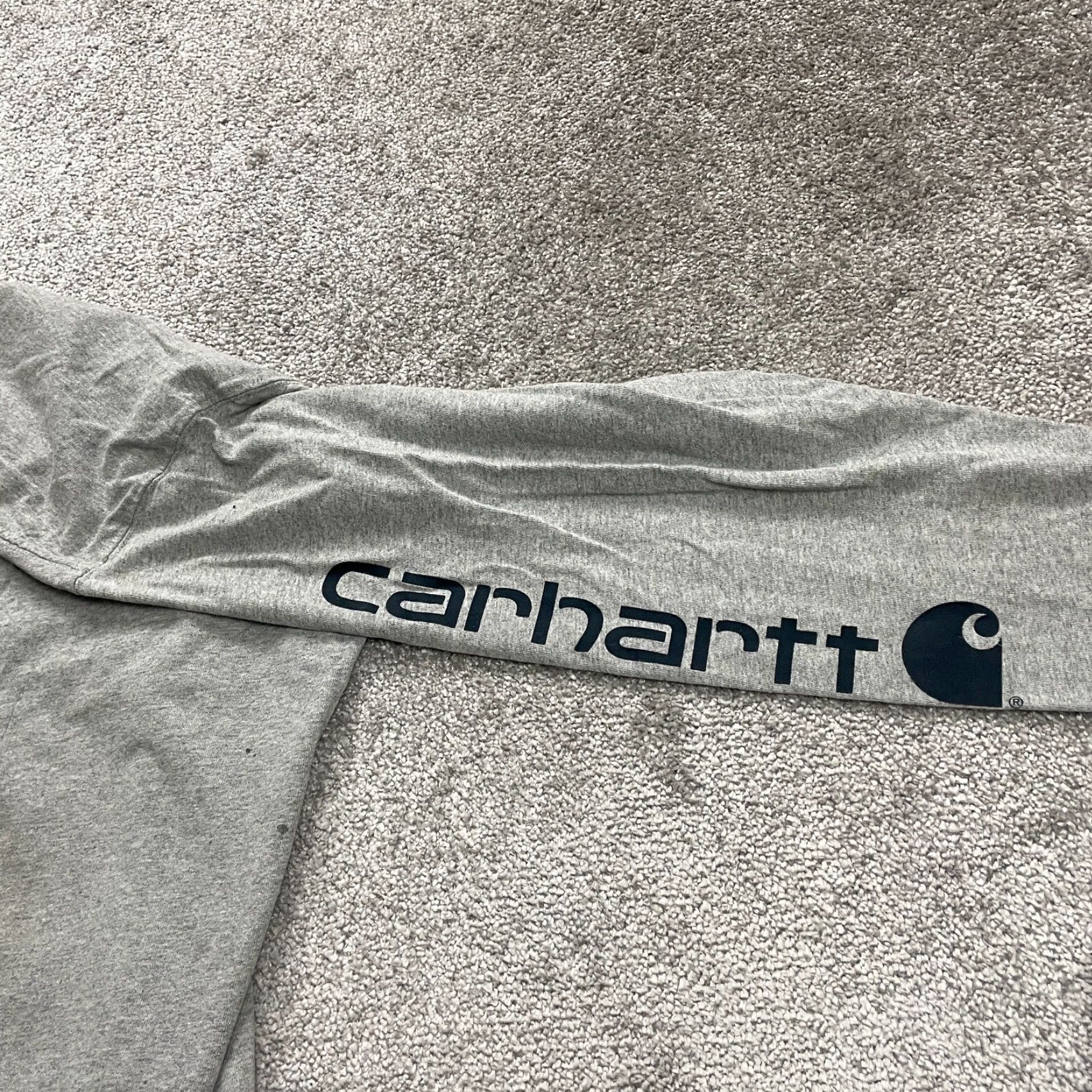 Carhartt VINTAGE Carhartt Loose Fit Long Sleeve Tee Mens Large Gray Crew Neck Long Sleeve T-Shirt Size US L / EU 52-54 / 3 - 3 Thumbnail