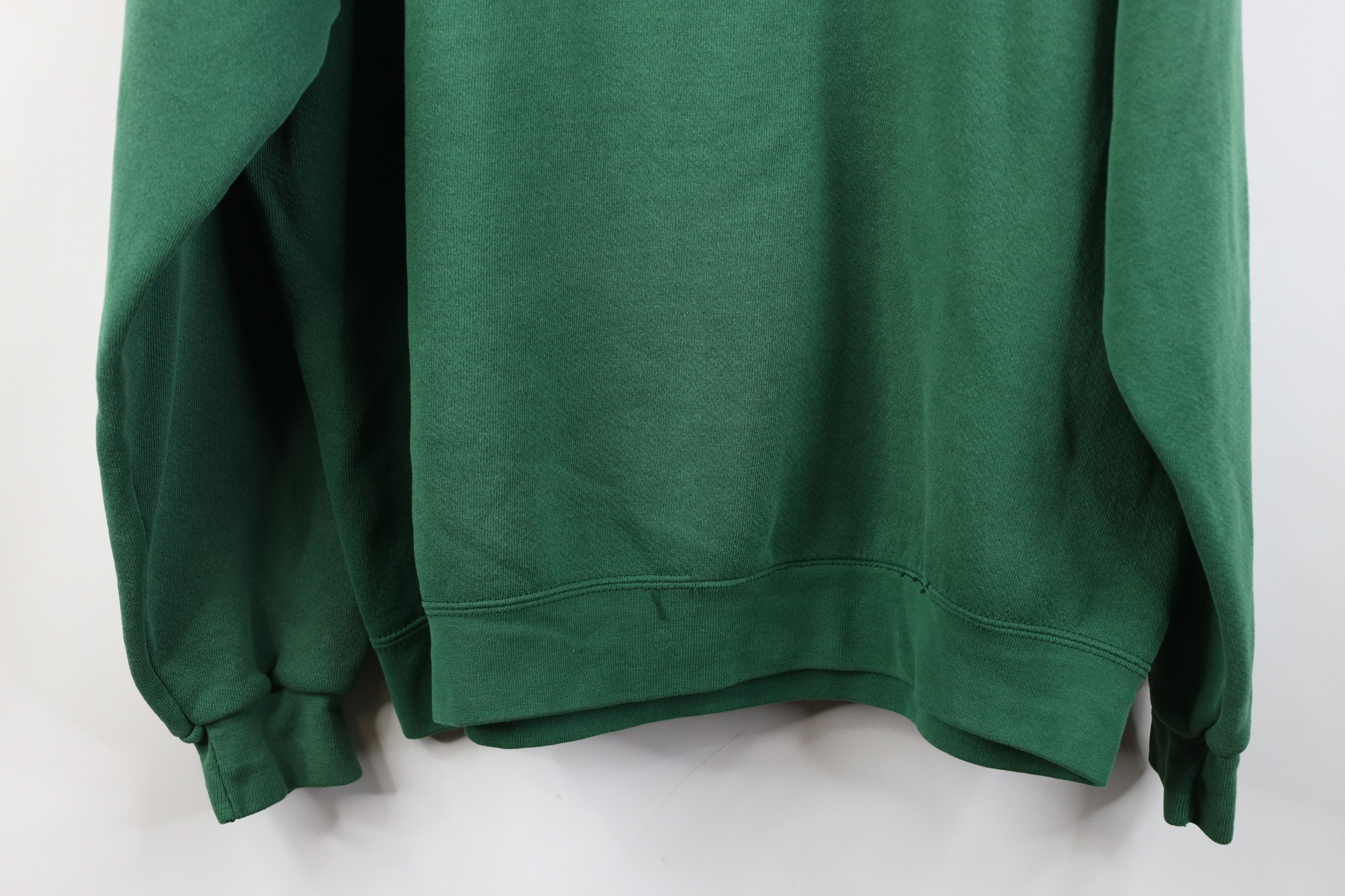 Vintage Vintage 90s Streetwear Blank Crewneck Sweatshirt Green Size US L / EU 52-54 / 3 - 17 Thumbnail