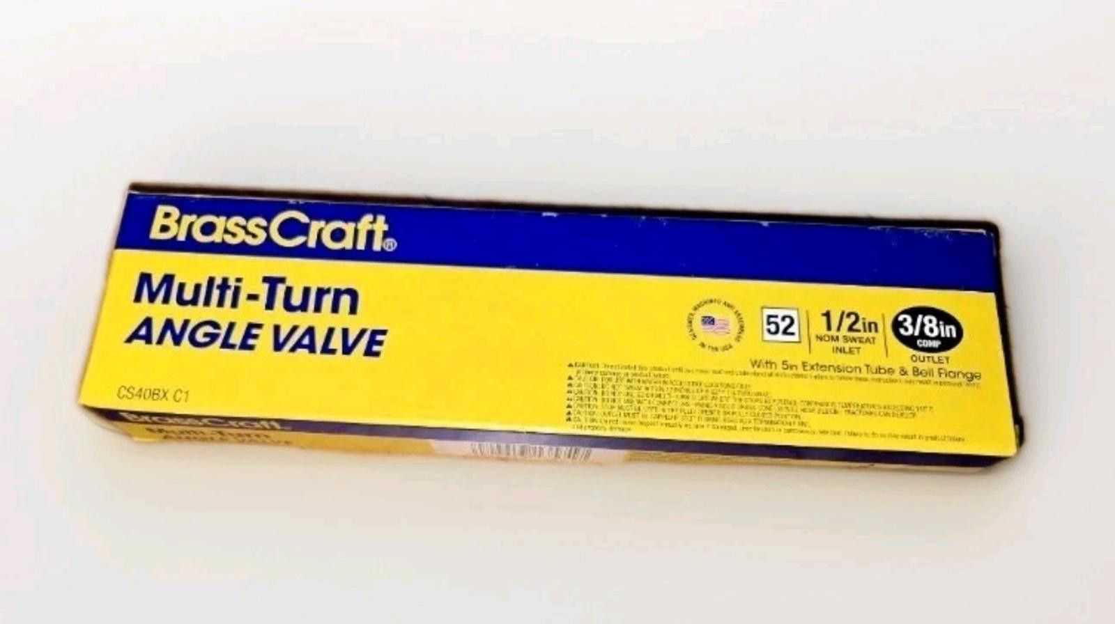 Other BrassCraft Multi-Turn Angle Valve (Model CS40BX CT) Size ONE SIZE - 1 Thumbnail