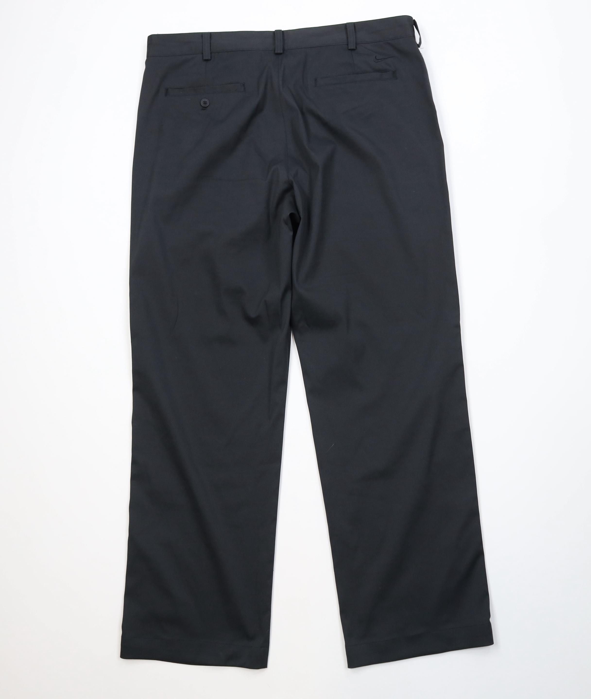 Nike Vintage Y2K Nike Golf Tech Knit Wide Leg Chino Pants Black Size US 36 / EU 52 - 7 Thumbnail