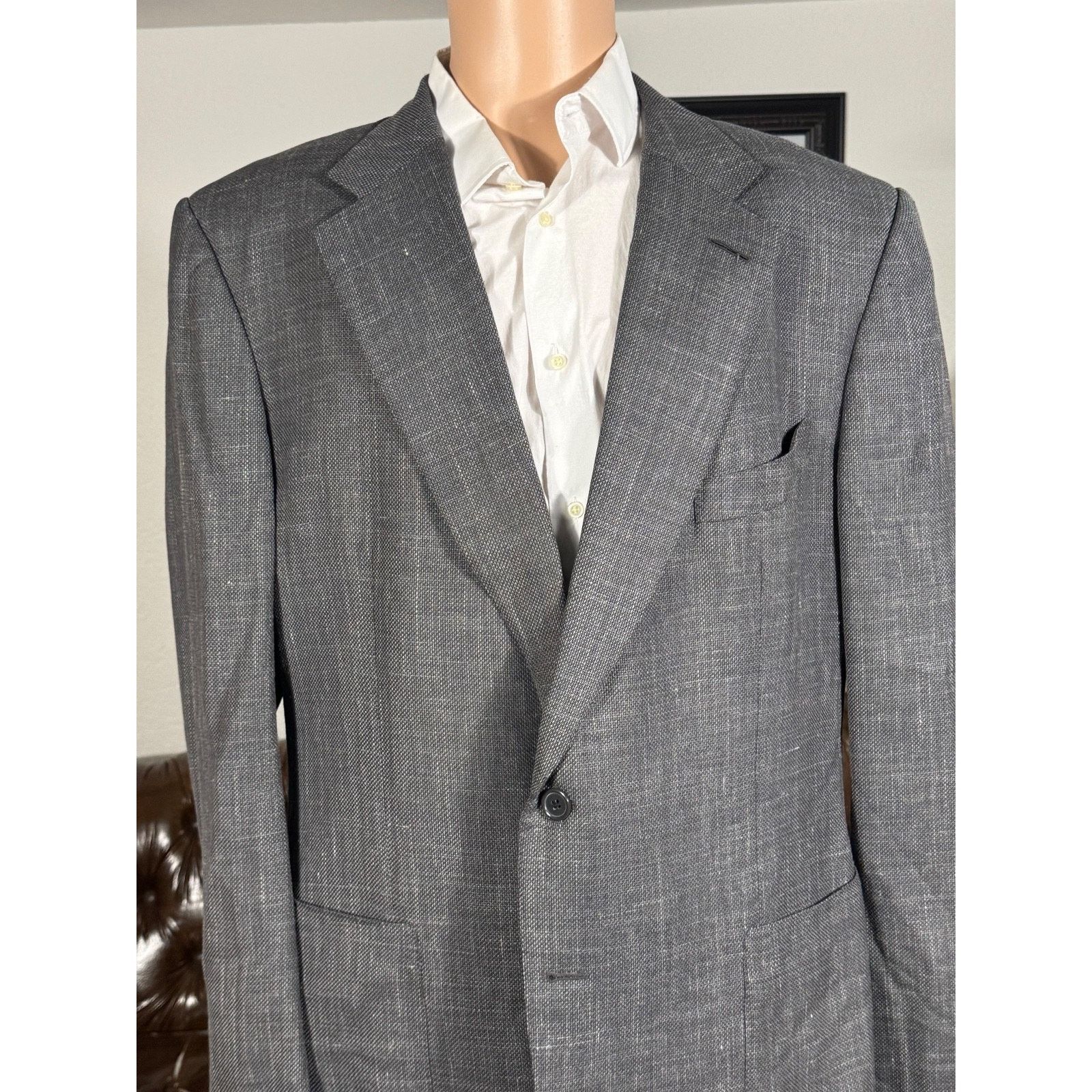 Tom Ford Tom Ford Wool Linen Silk Sport Jacket 60R 50R US Size 50R - 1 Thumbnail