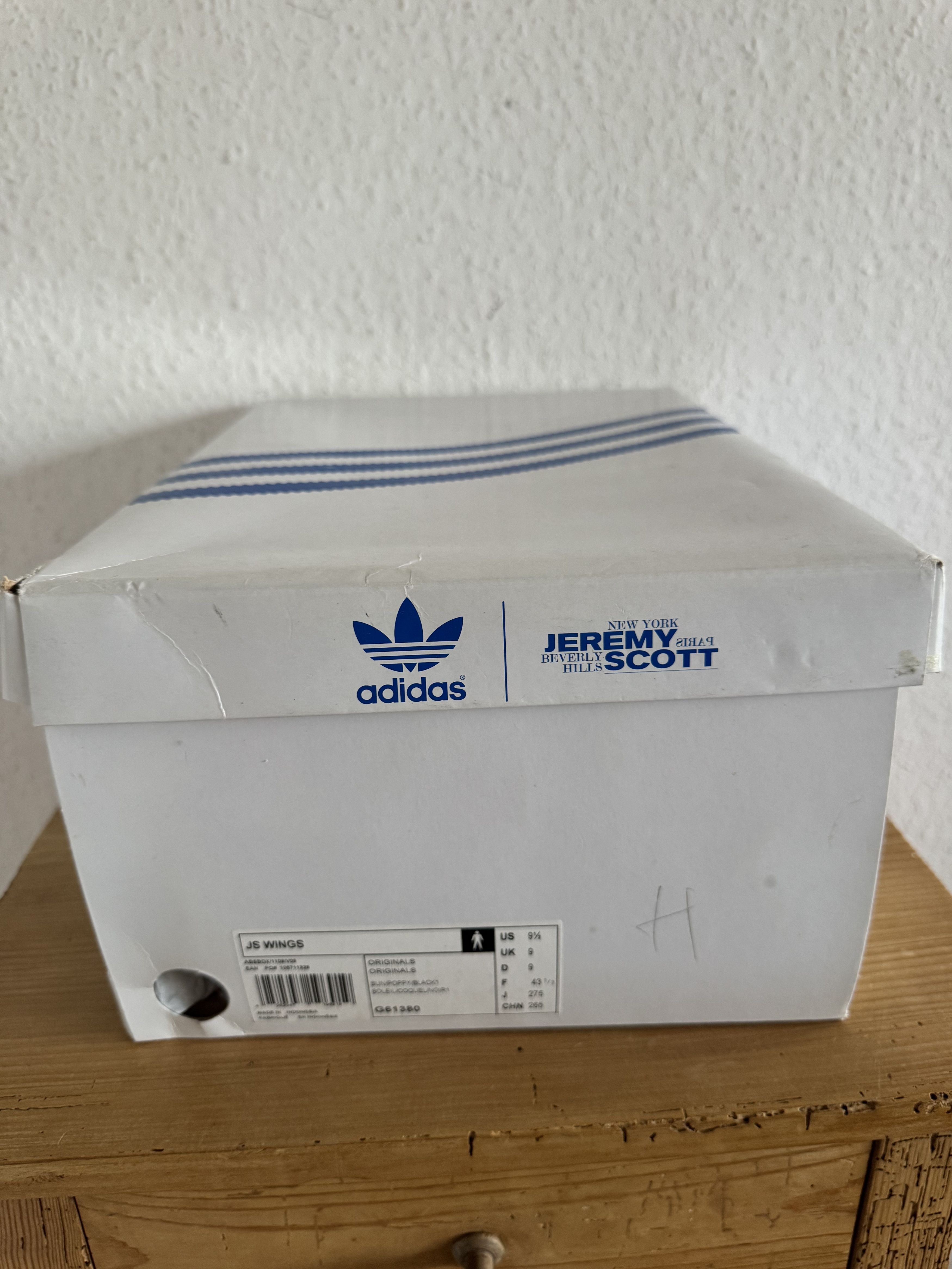 Adidas × Jeremy Scott Winged Rainbow Fleece High Top Sneakers Size US 9.5 / EU 42-43 - 14 Thumbnail