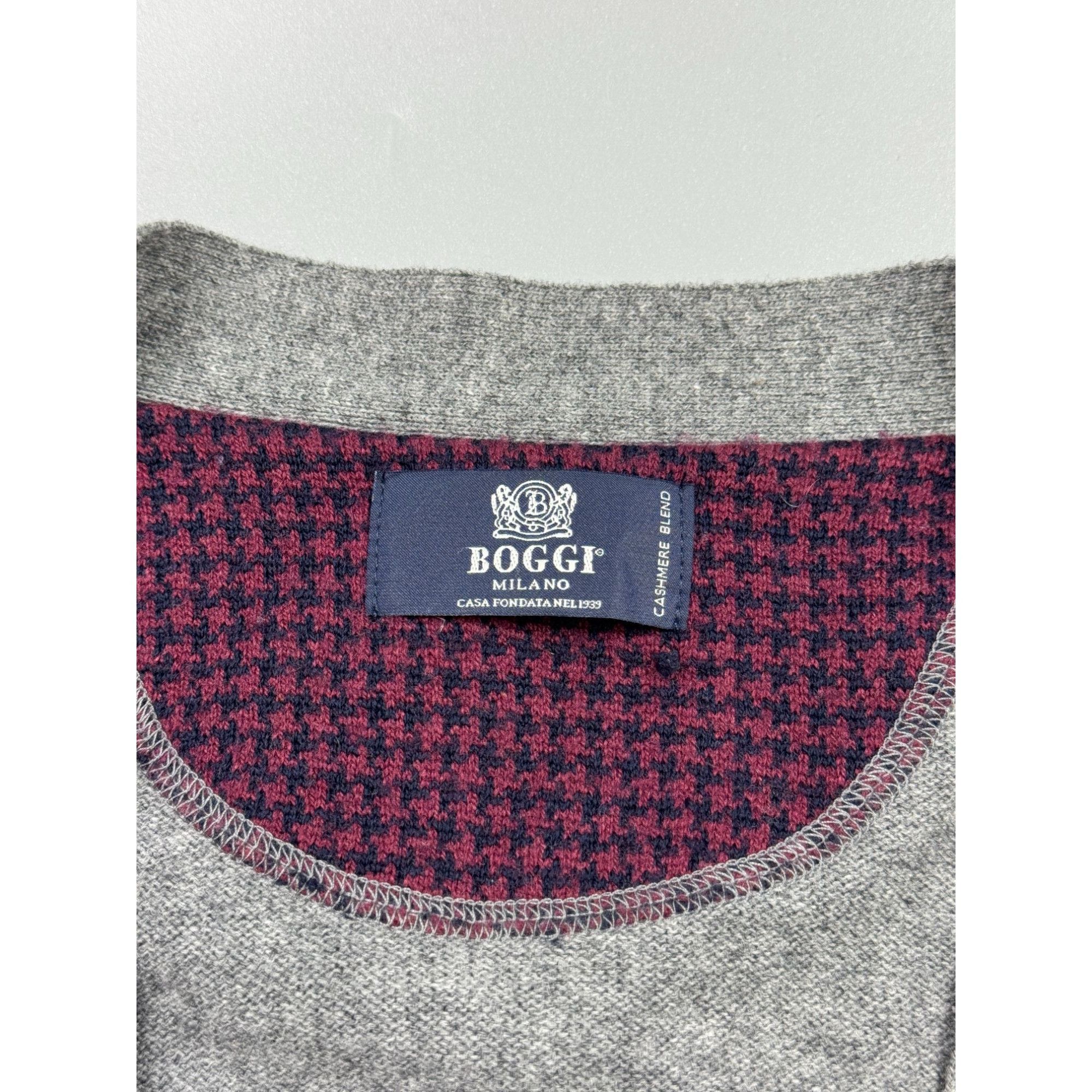 Boggi Boggi Milano Wool Cashmere Blend Cardigan (Y1211) Size US XL / EU 56 / 4 - 5 Thumbnail
