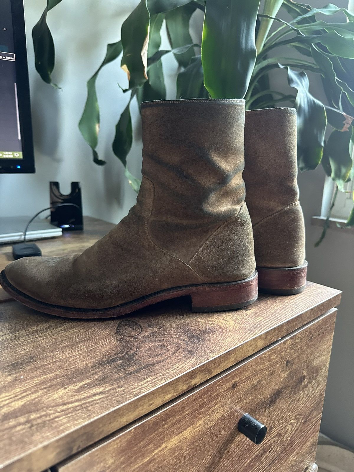 image of Lucchese Jonah Roper Shoes in Brown, Men's (Size 9.5)