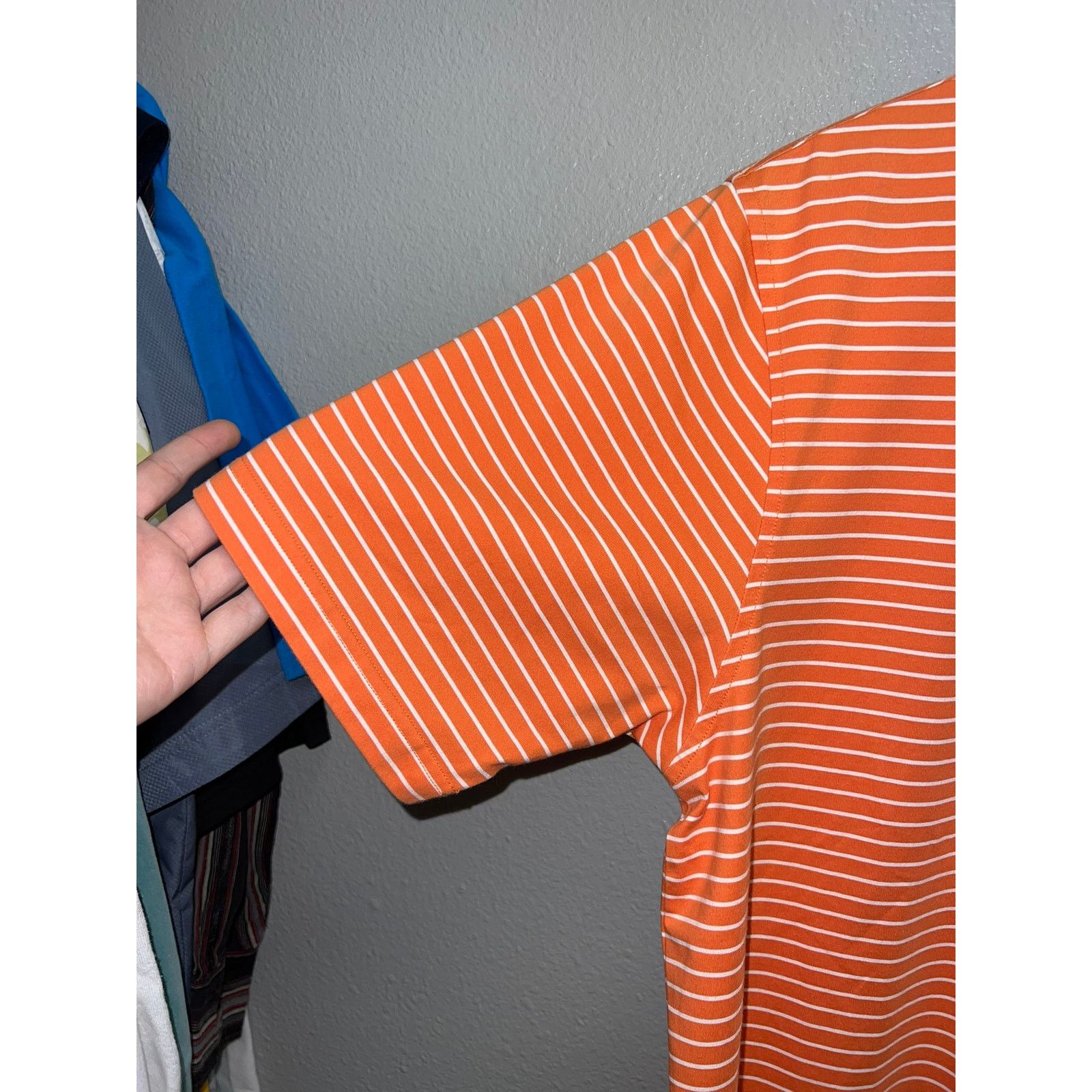Vintage Vintage Martin Polo Shirt Orange Striped Golf SS Eagle M Size US M / EU 48-50 / 2 - 5 Thumbnail