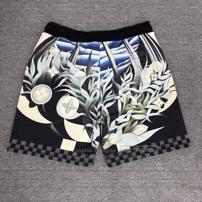 Louis Vuitton Louis Vuitton size xl Floral-print checkerboard shorts Size US 28 / EU 44 - 2 Thumbnail
